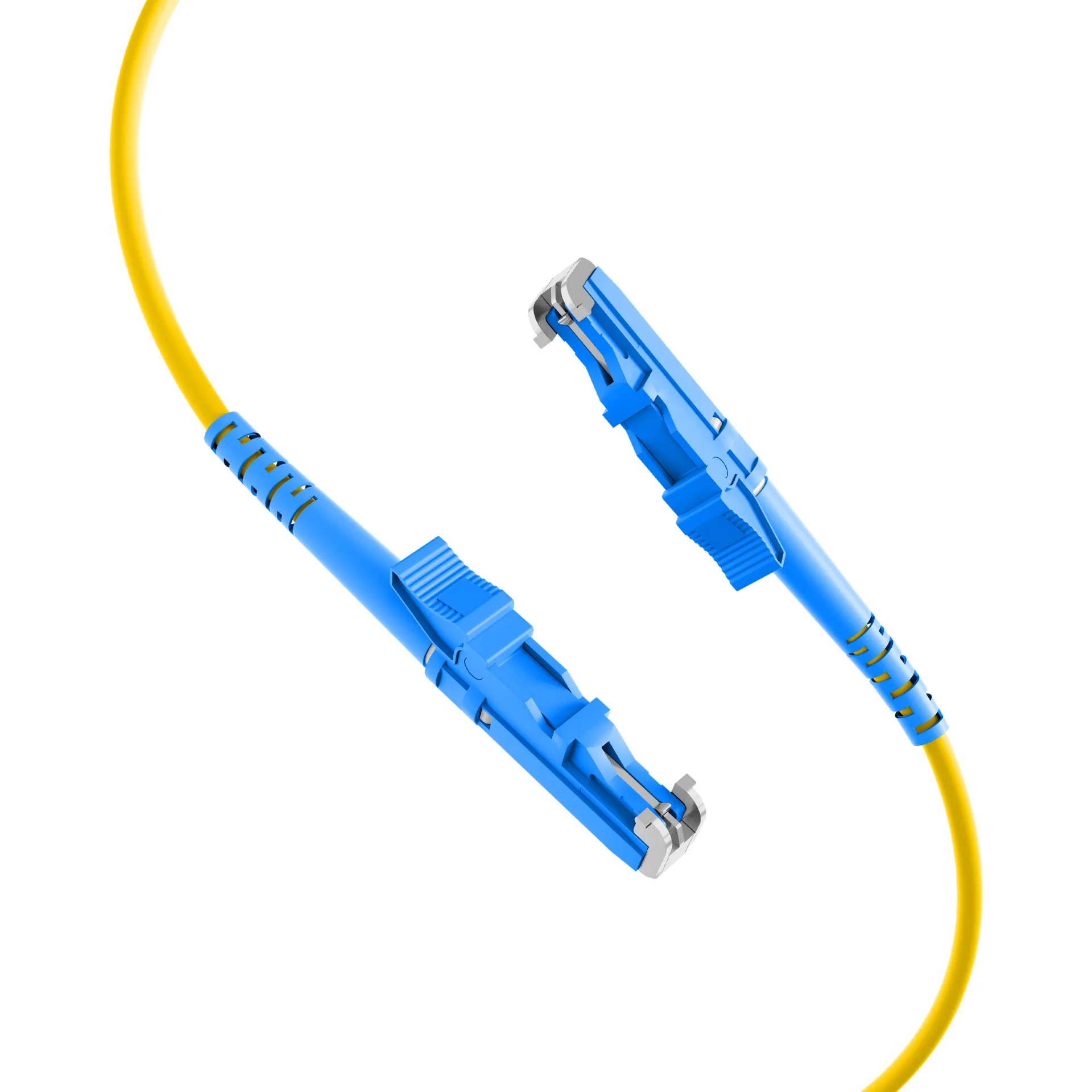 Simplex LWL Patchkabel E2000®-E2000® OS2 1m 3,0mm Gelb 9/125µm – Bild 6