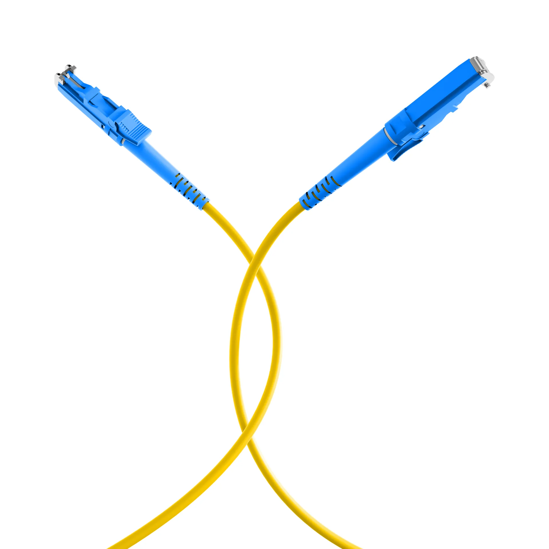 Simplex LWL Patchkabel E2000®-E2000® OS2 2m 3,0mm Gelb 9/125µm – Bild 4