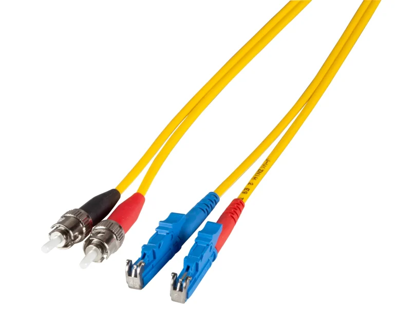 Duplex Patchkabel E2000®-ST OS2 20m LSZH 3mm gelb