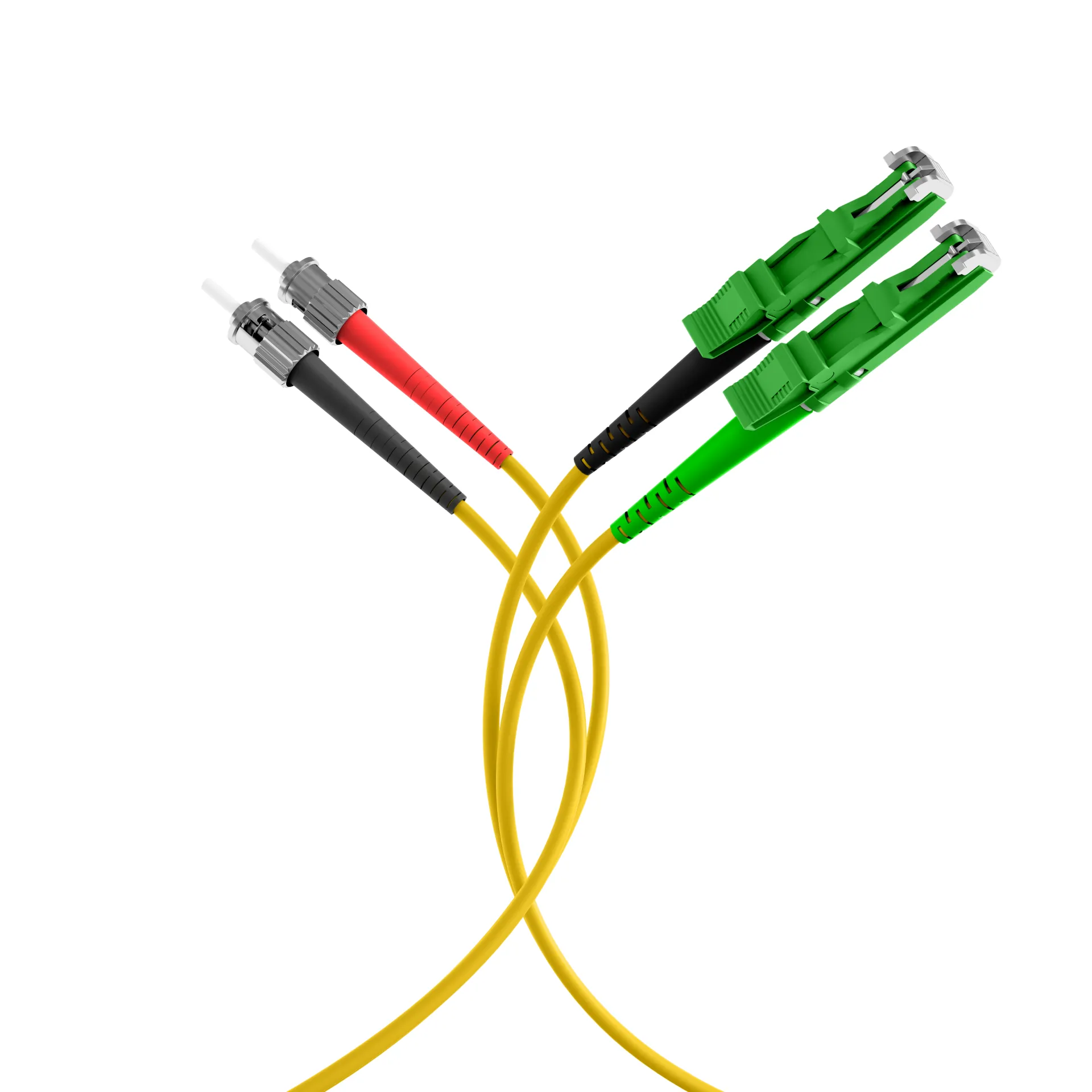 Duplex Patchkabel E2000®/APC-ST OS2 0,5m LSZH 3mm gelb – Bild 4