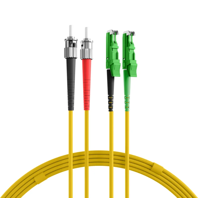 Duplex Patchkabel E2000®/APC-ST OS2 2m LSZH 3mm gelb