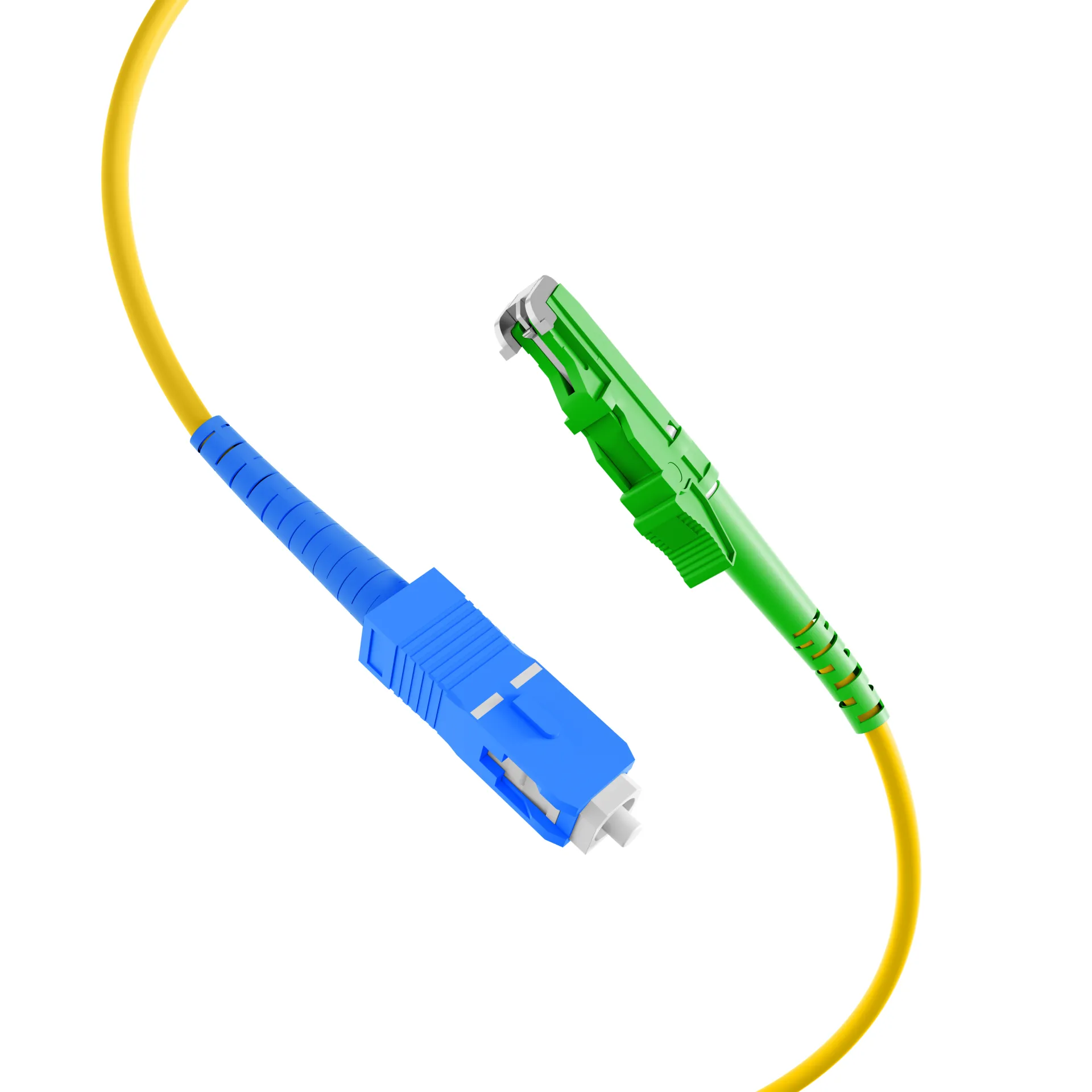 Simplex Patchkabel E2000/APC-SC OS2 G657A1 0,5m LSZH 3mm gelb – Bild 2