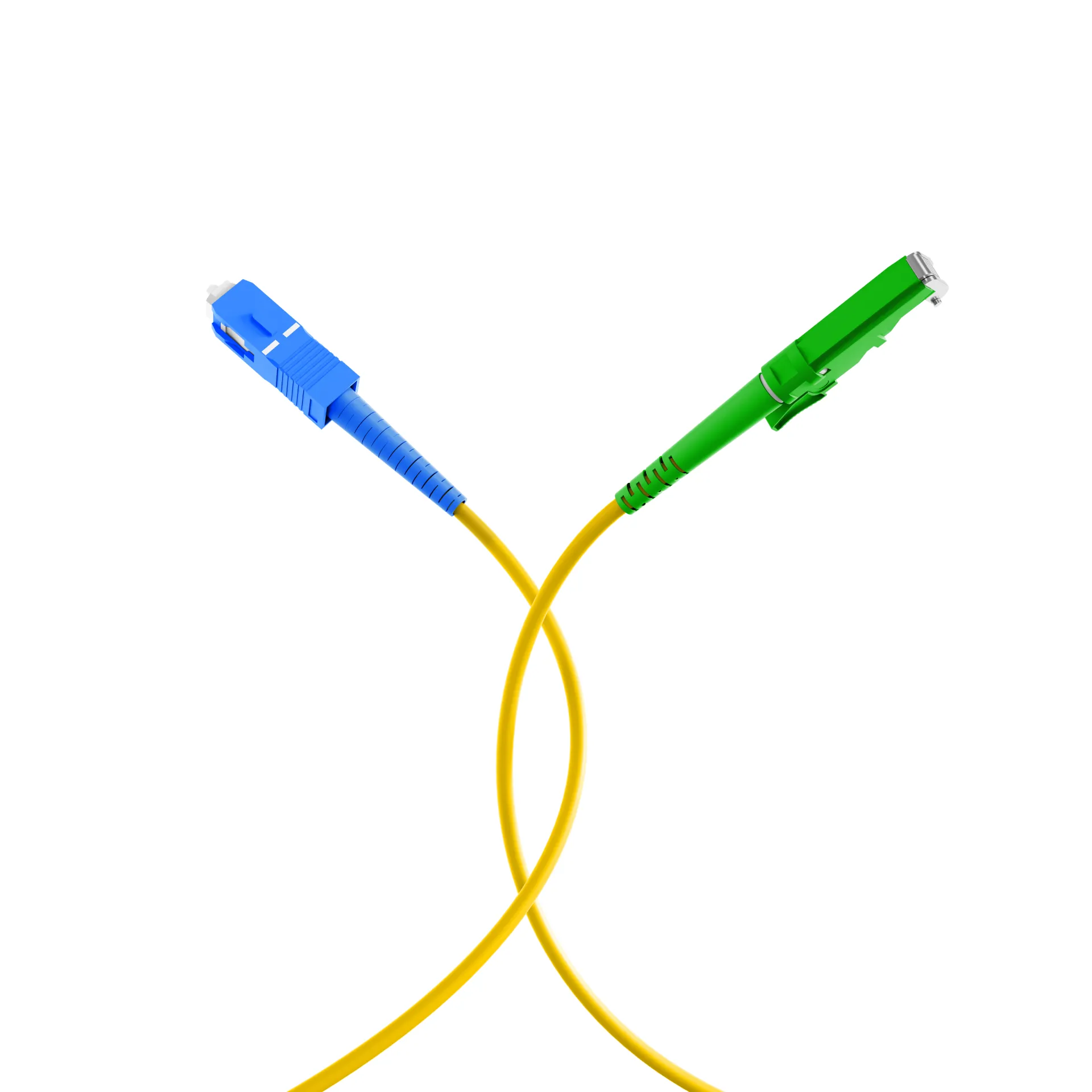 Simplex Patchkabel E2000/APC-SC OS2 G657A1 0,5m LSZH 3mm gelb – Bild 4