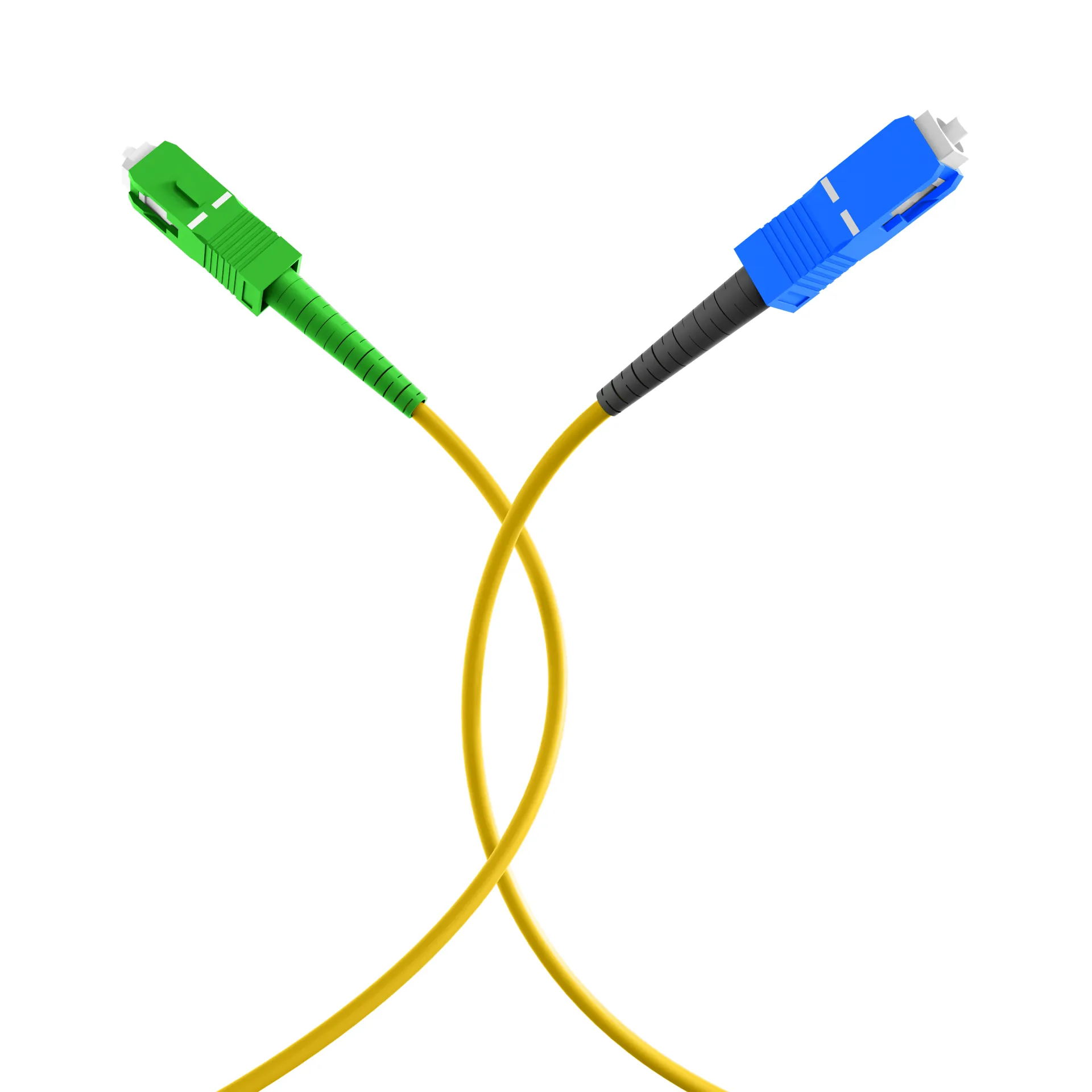 Simplex Patchkabel SC/APC-SC OS2 G657A2 0,5m LSZH 3mm gelb – Bild 4