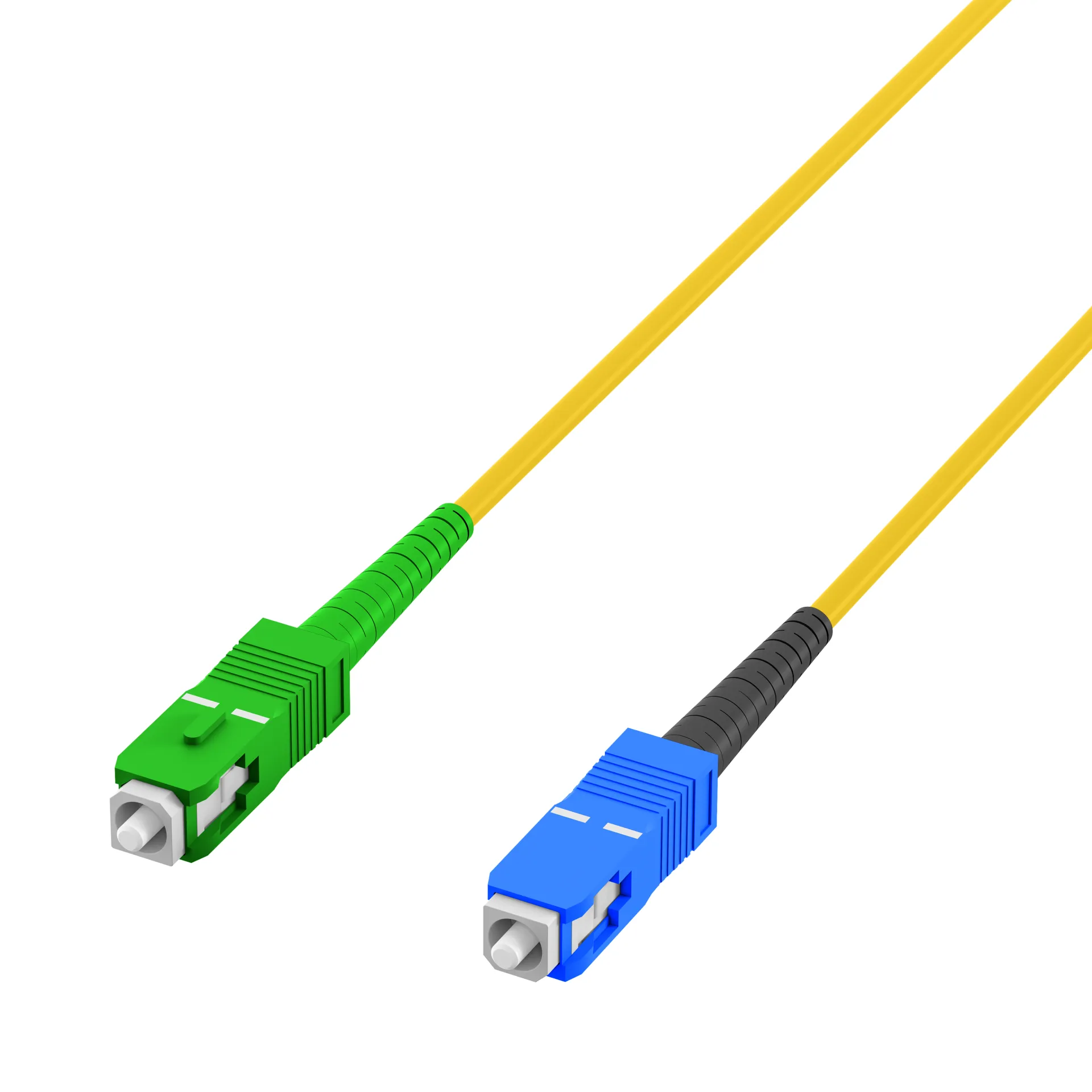 Simplex Patchkabel SC/APC-SC OS2 G657A2 7,5m LSZH 3mm gelb – Bild 3