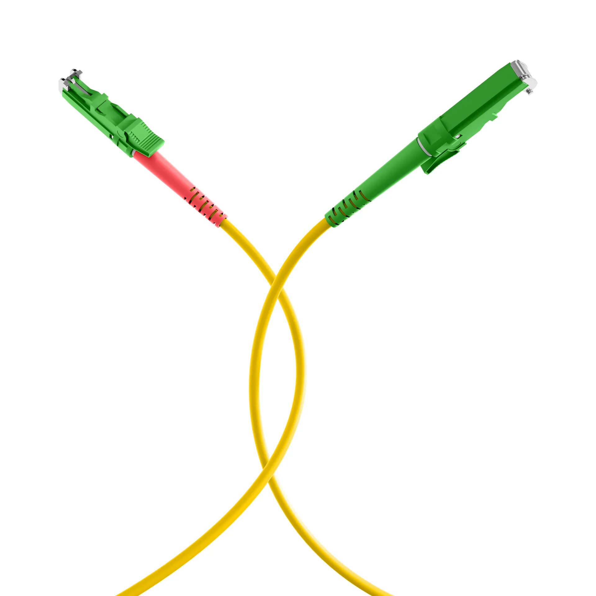 Duplex Patchkabel E2000®/APC-E2000®/APC OS2 G657A1 2m LSZH 3mm gelb – Bild 8