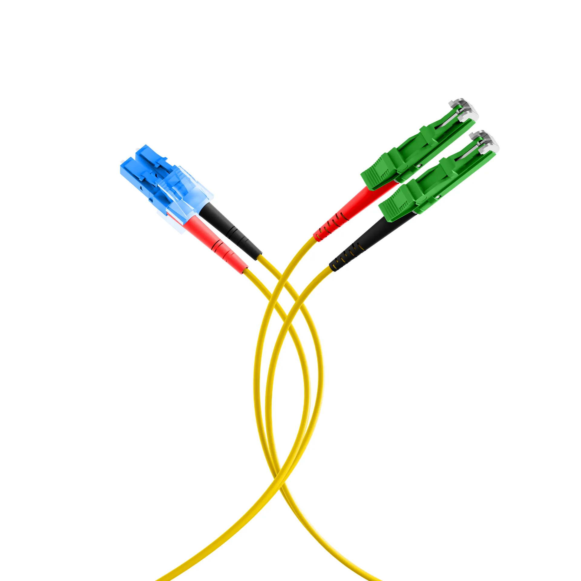 Duplex Patchkabel E2000®/APC-LC OS2 G657A1 1m 3mm gelb – Bild 6