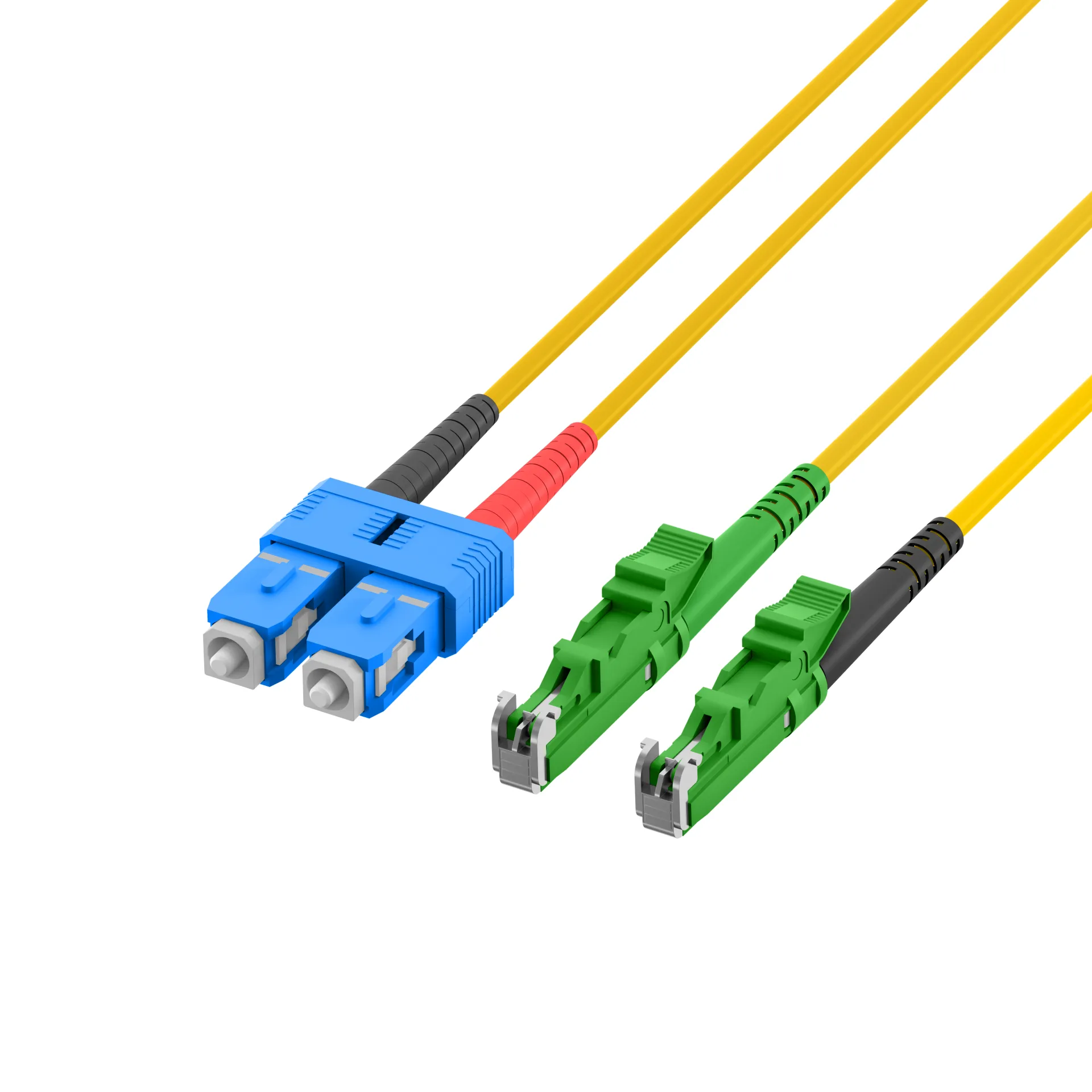 Duplex Patchkabel E2000®/APC-SC OS2 G657A1 1m 3mm gelb – Bild 7