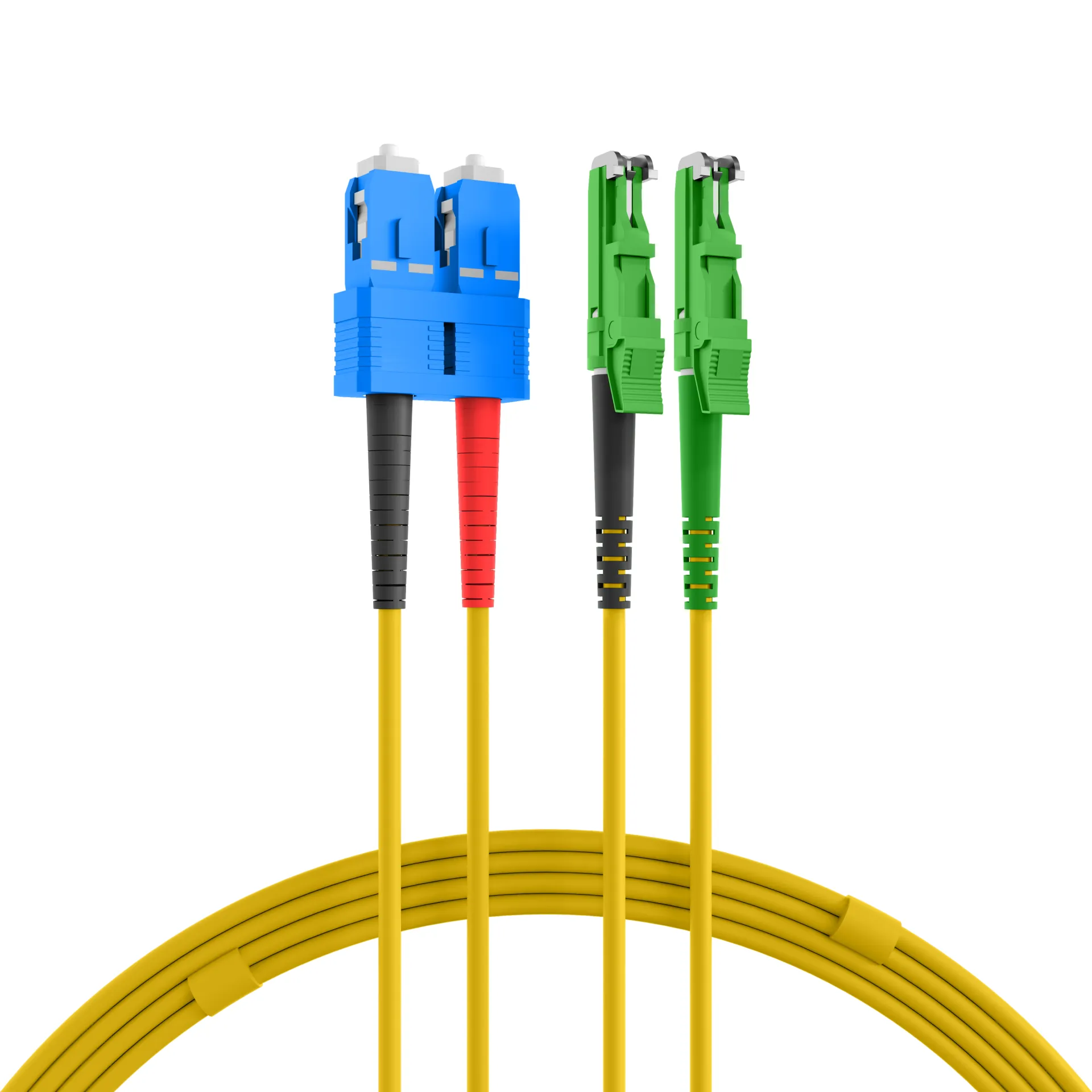 Duplex Patchkabel E2000®/APC-SC OS2 G657A1 1m 3mm gelb – Bild 9