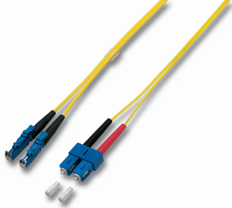 Duplex Patchkabel E2000®-SC OS2 1m LSZH 3mm gelb