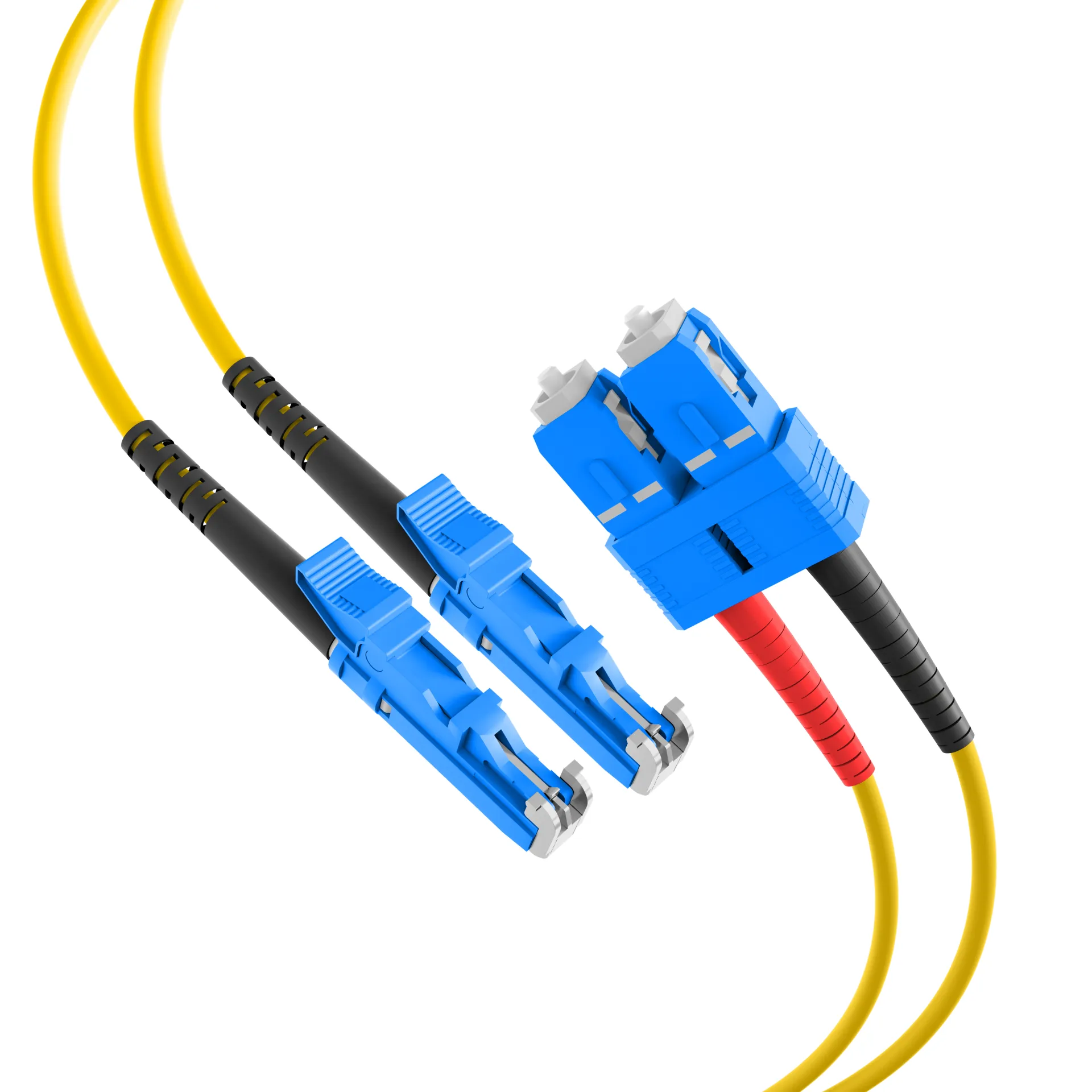 Duplex Patchkabel E2000®-SC OS2 25m LSZH 3mm gelb – Bild 2
