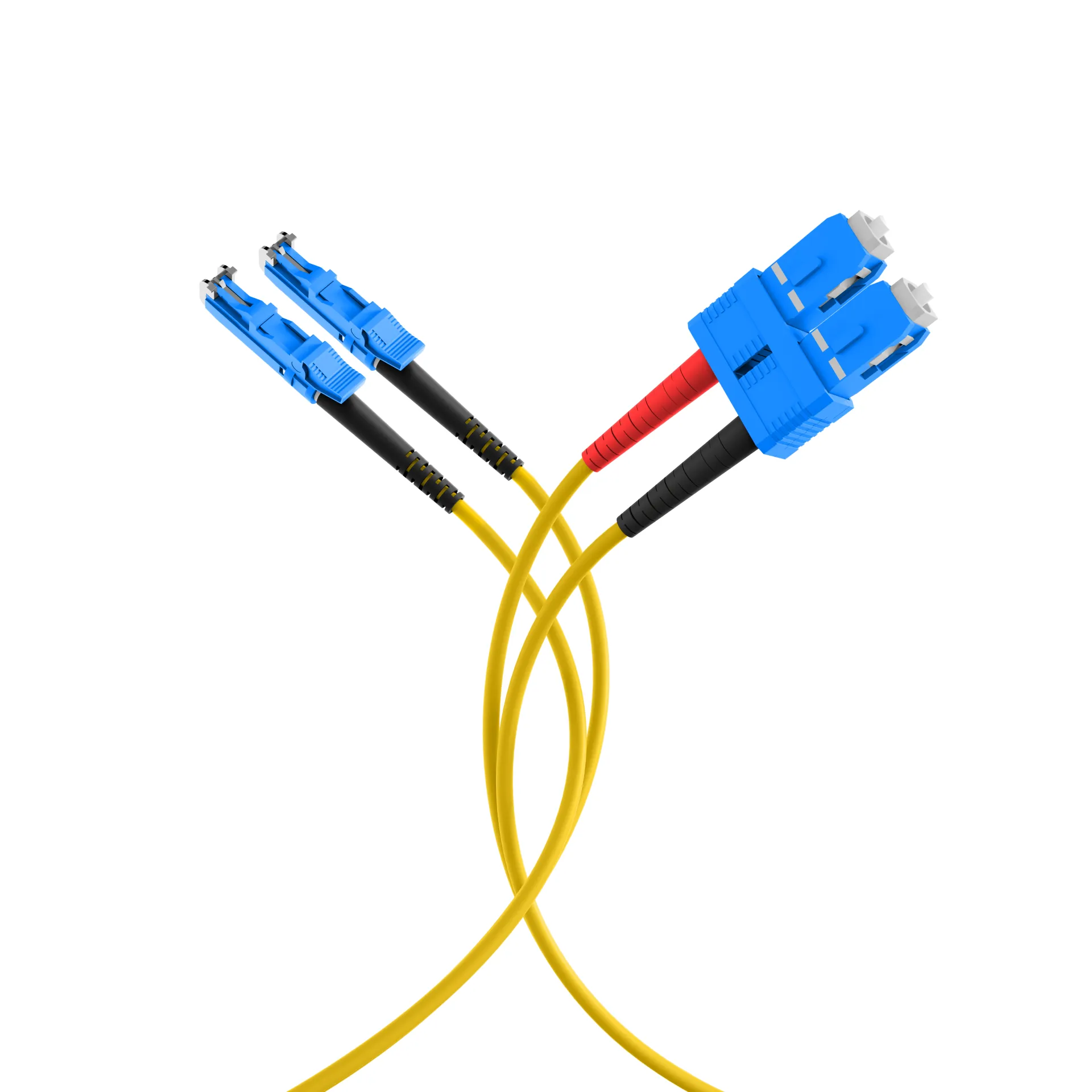 Duplex Patchkabel E2000®-SC OS2 25m LSZH 3mm gelb – Bild 4