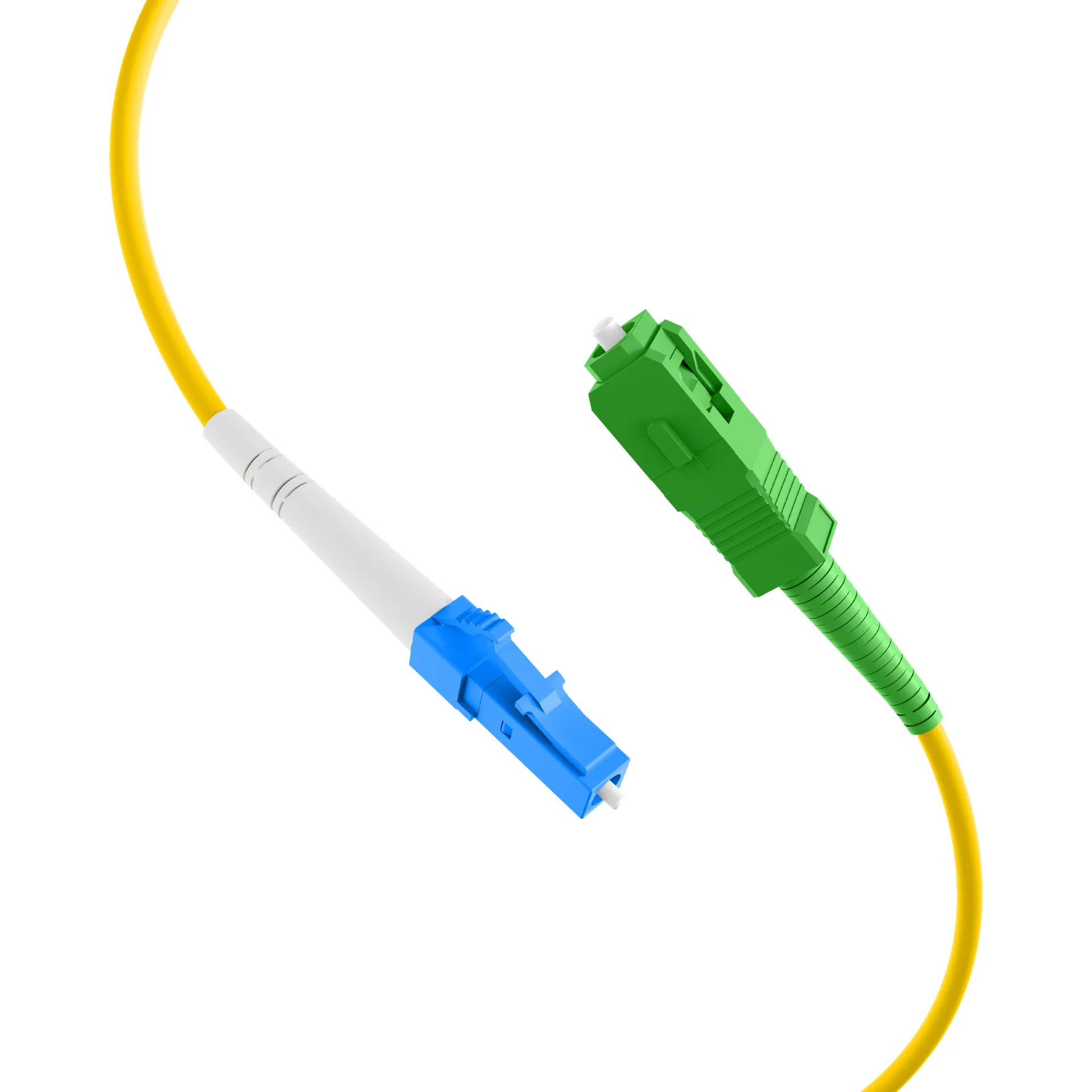 Simplex Patchkabel LC-SC/APC OS2 G657A2 20m LSZH 2mm gelb – Bild 2