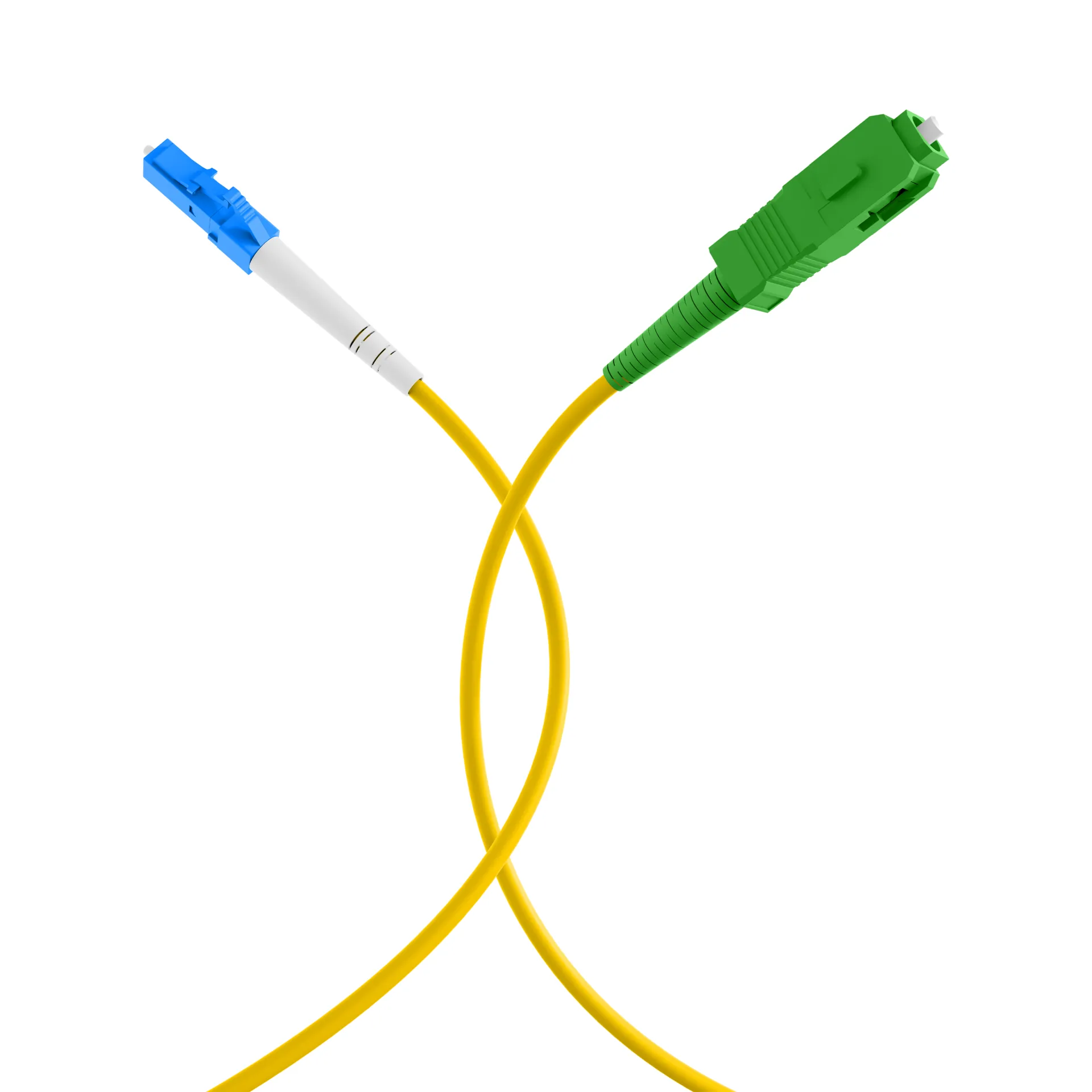 Simplex Patchkabel LC-SC/APC OS2 G657A2 30m LSZH 2mm gelb – Bild 4