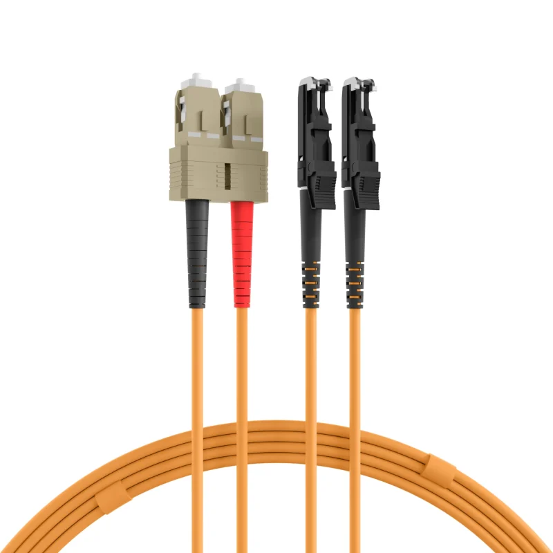 Duplex Patchkabel E2000®-SC OM2 3m LSZH 3mm orange