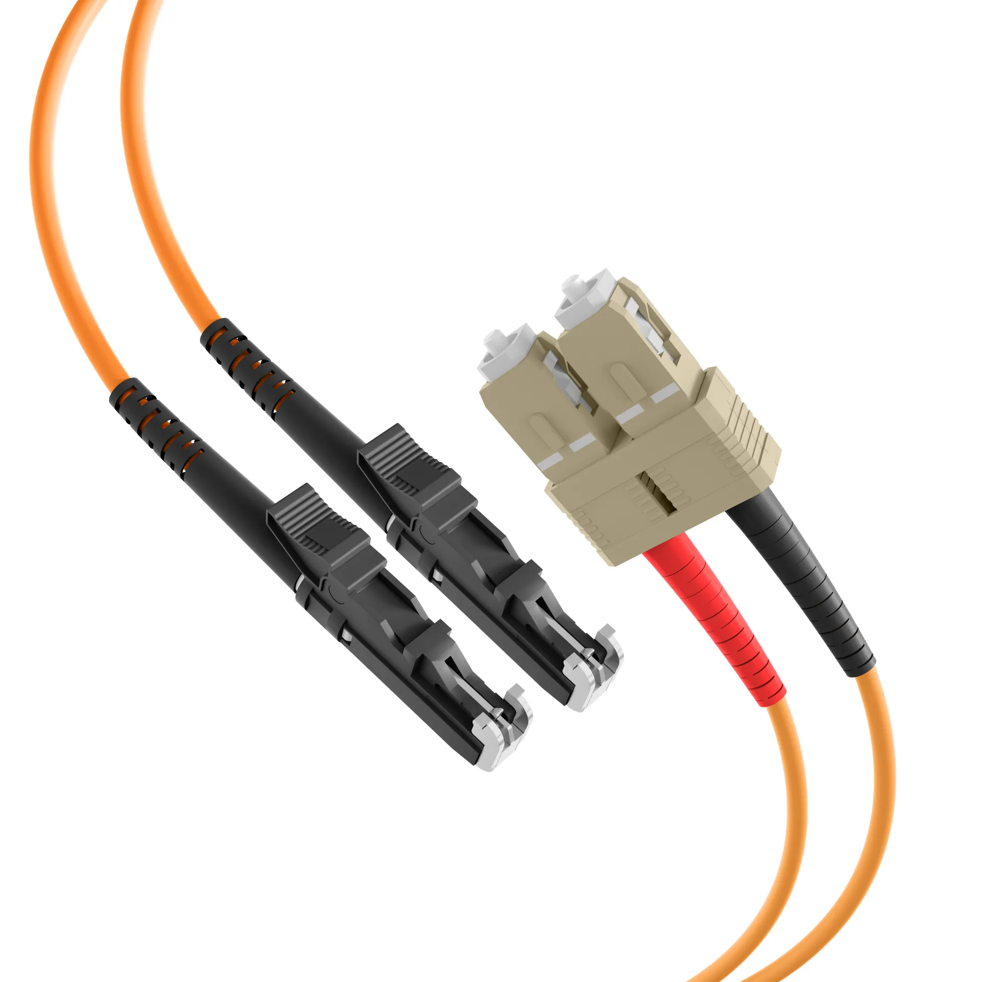 Duplex Patchkabel E2000®-SC OM2 5m LSZH 3mm orange – Bild 2