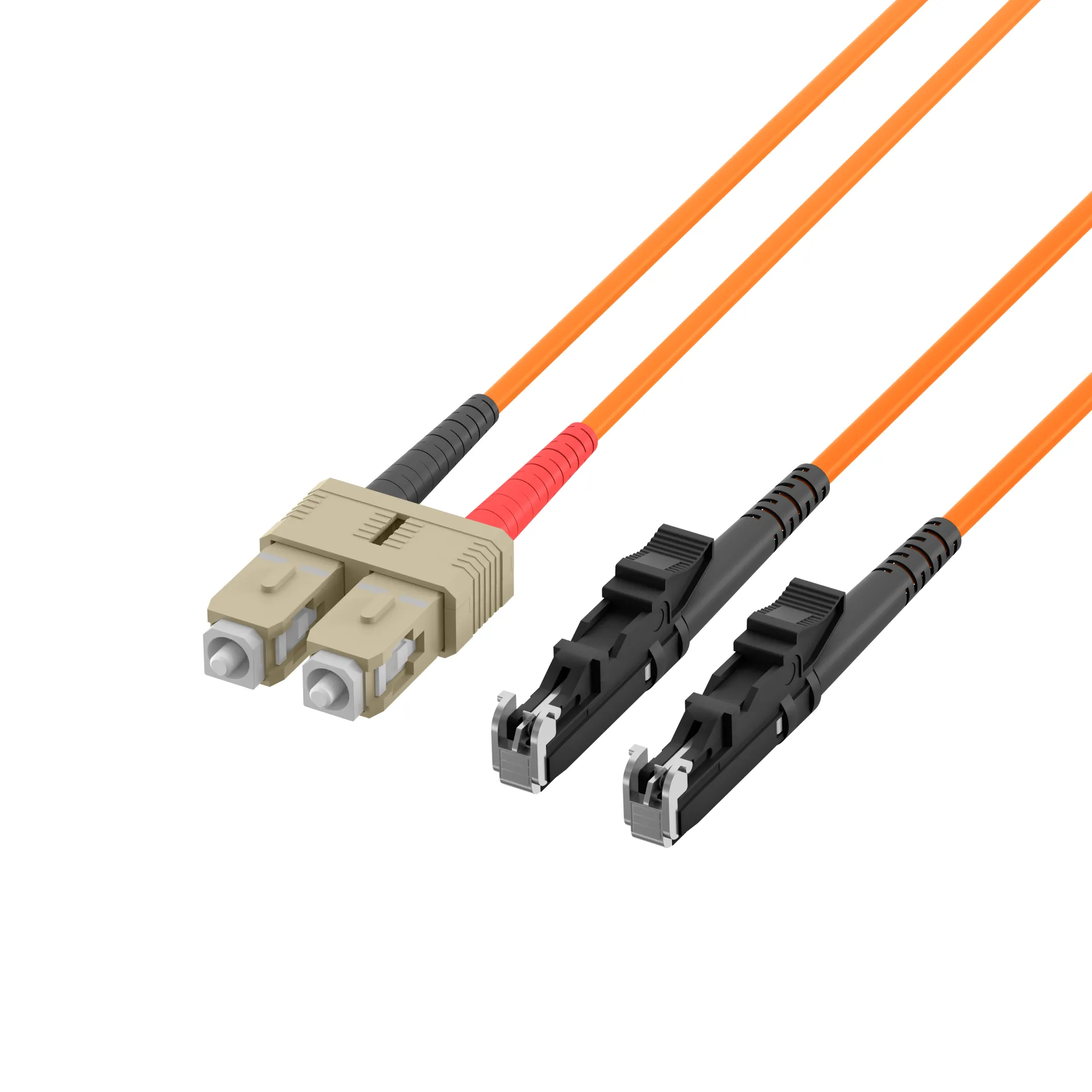 Duplex Patchkabel E2000®-SC OM2 5m LSZH 3mm orange – Bild 3
