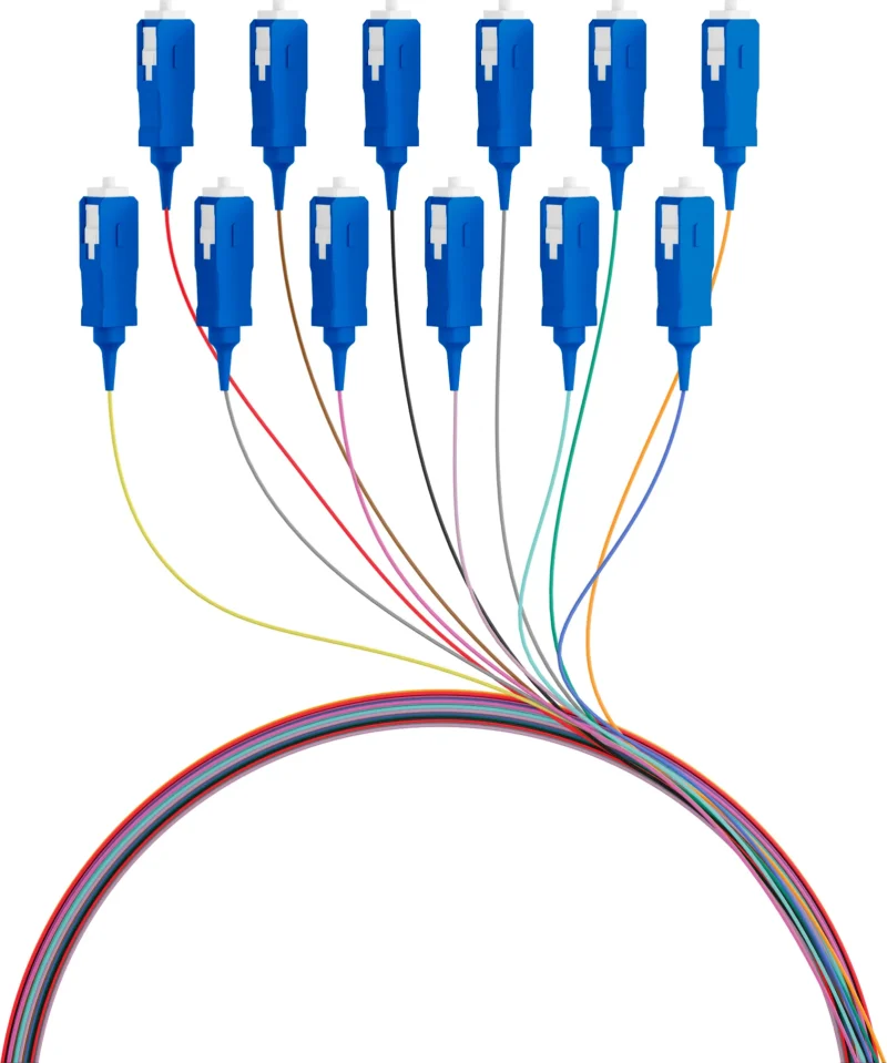 Faserpigtail SC OS2 G652D farbiges Set 2m – 12 Stück