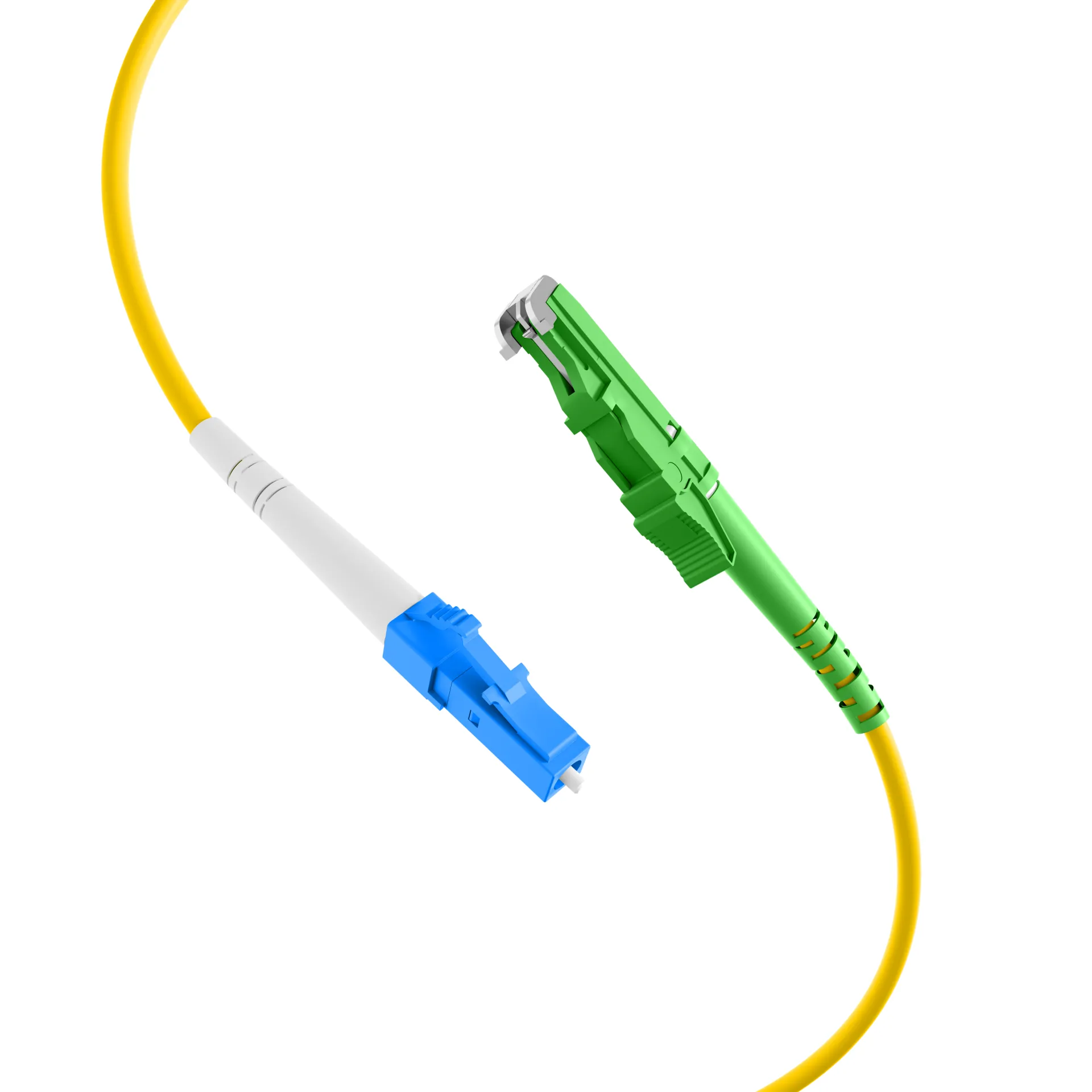 Simplex Patchkabel E2000/APC-LC OS2 G657A1 1m LSZH 3mm gelb – Bild 2