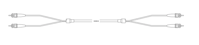 Breakout I-V(ZN) HH OS2 8E9/125µm ST- ST 1,0m