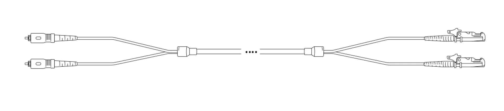 Breakout I-V(ZN) HH 2E 9/125µm SC - E2000® 1m