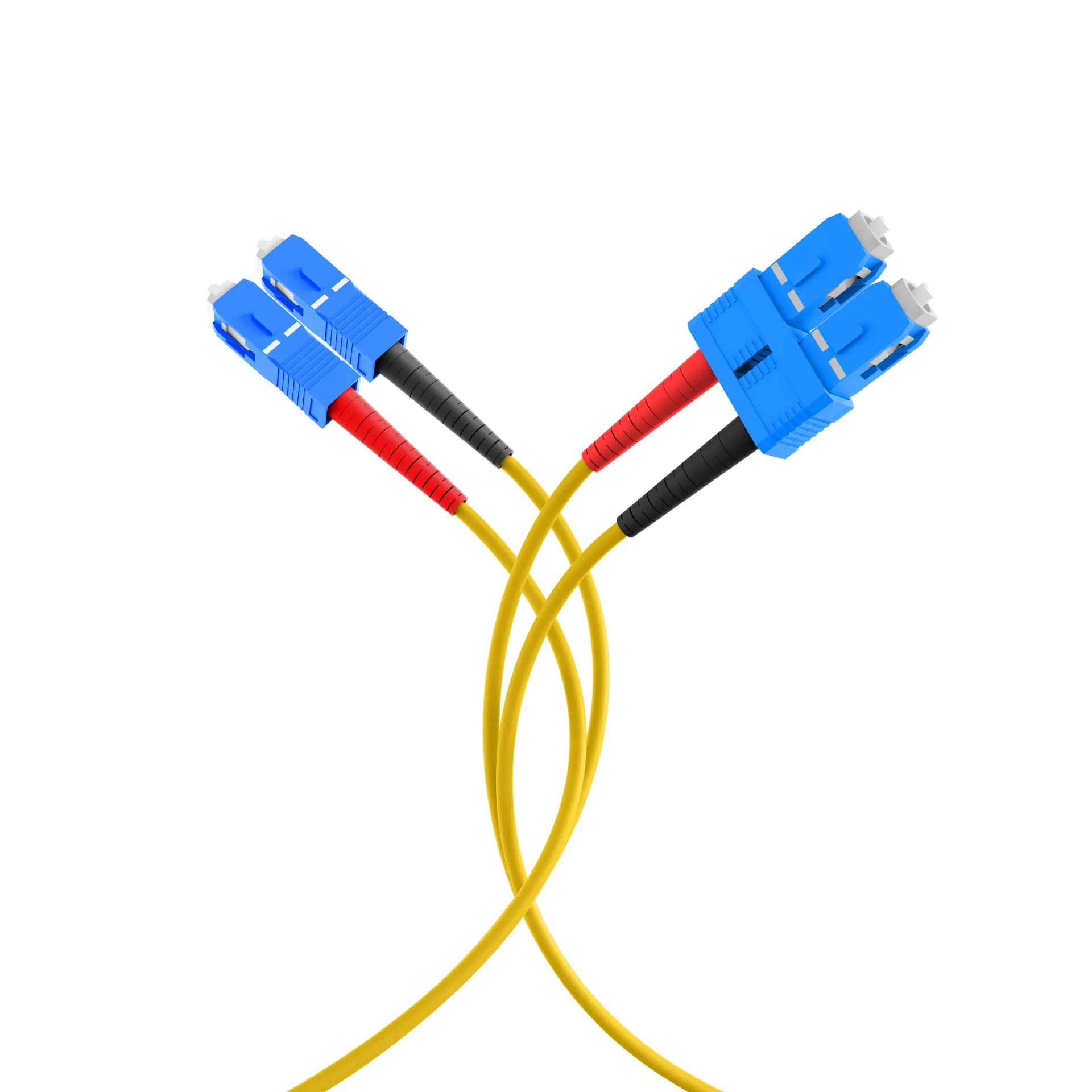 Duplex Patchkabel SC-SC OS2 G652D 1m LSZH 3mm gelb – Bild 4