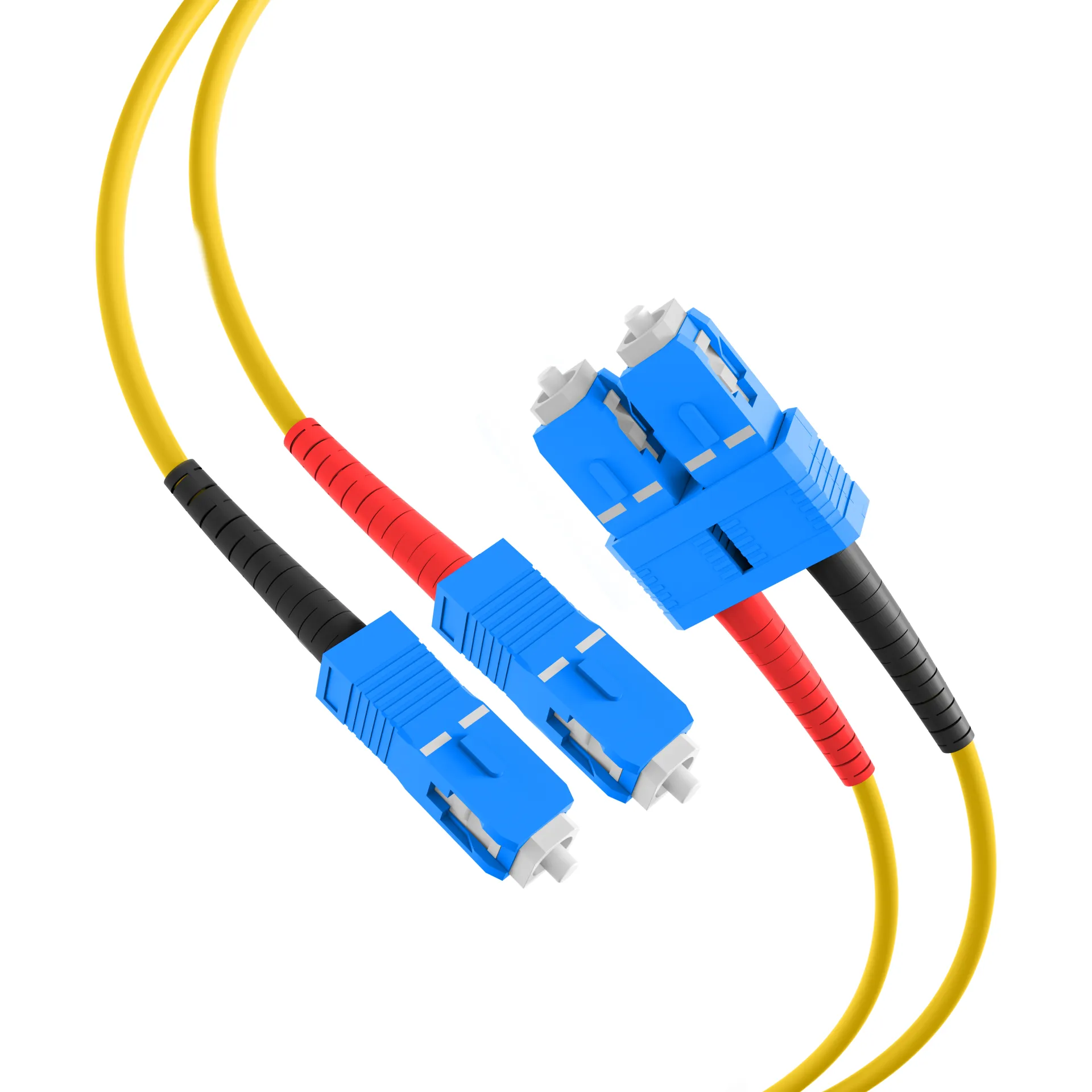 Duplex Patchkabel SC-SC OS2 G652D 50m LSZH 3mm gelb – Bild 2