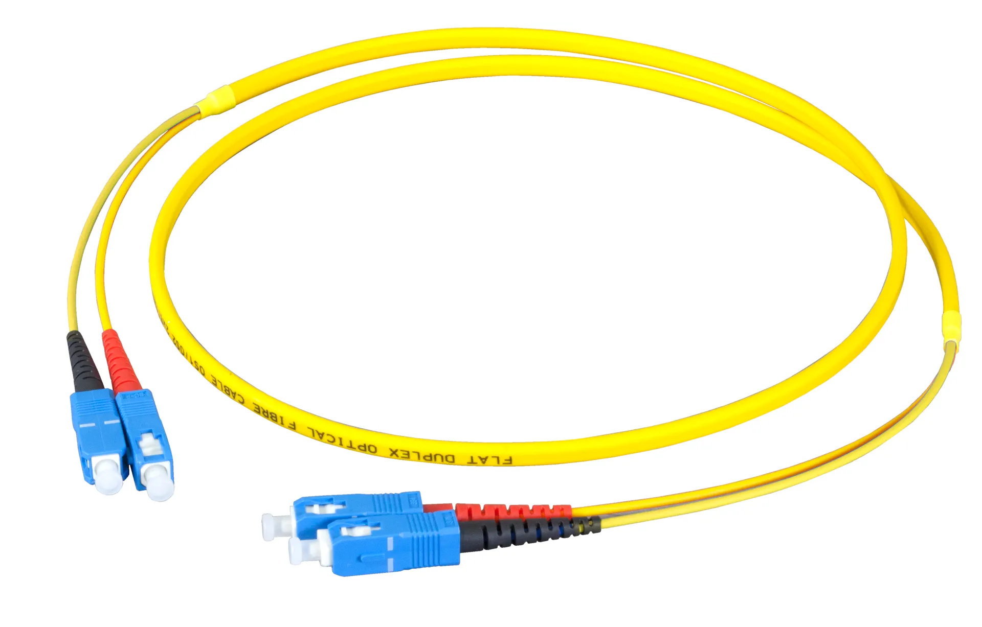 Duplex Patchkabel Flat-Twin SC-SC OS2 G652D 2m LSZH 3x5mm gelb – Bild 3