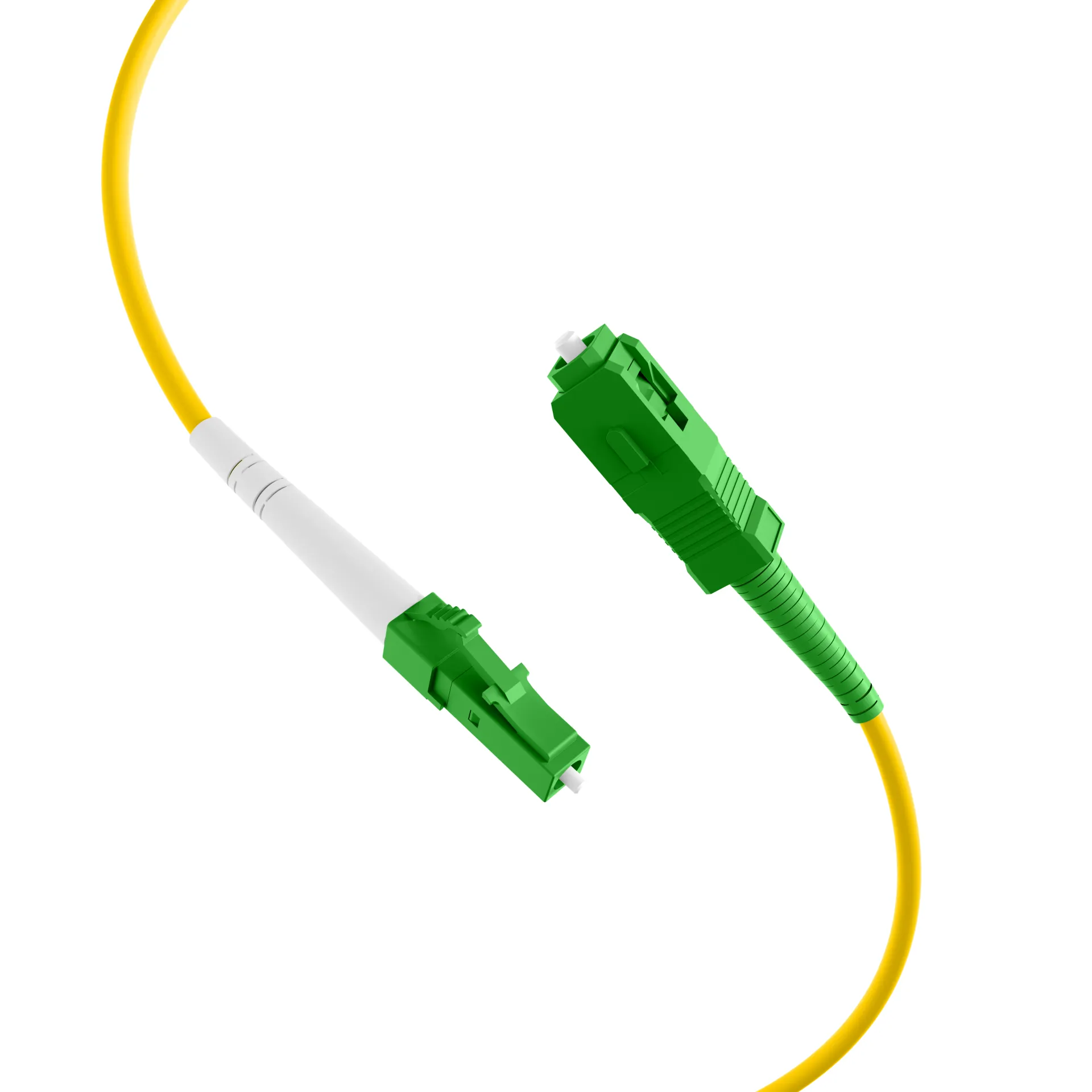 Simplex Patchkabel LC/APC-SC/APC OS2 G657A2 0,5m LSZH 2mm gelb – Bild 2