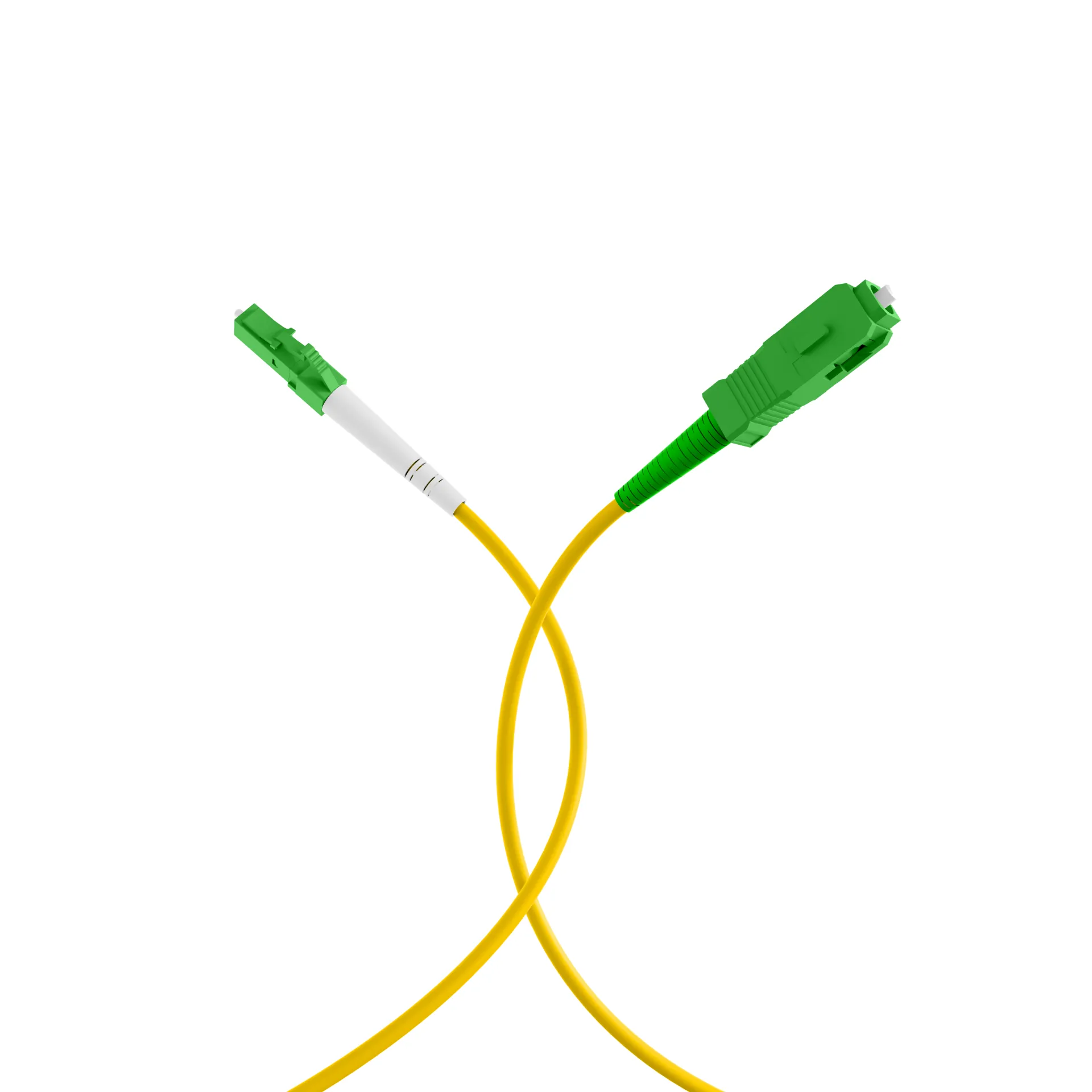Simplex Patchkabel LC/APC-SC/APC OS2 G657A2 0,5m LSZH 2mm gelb – Bild 4