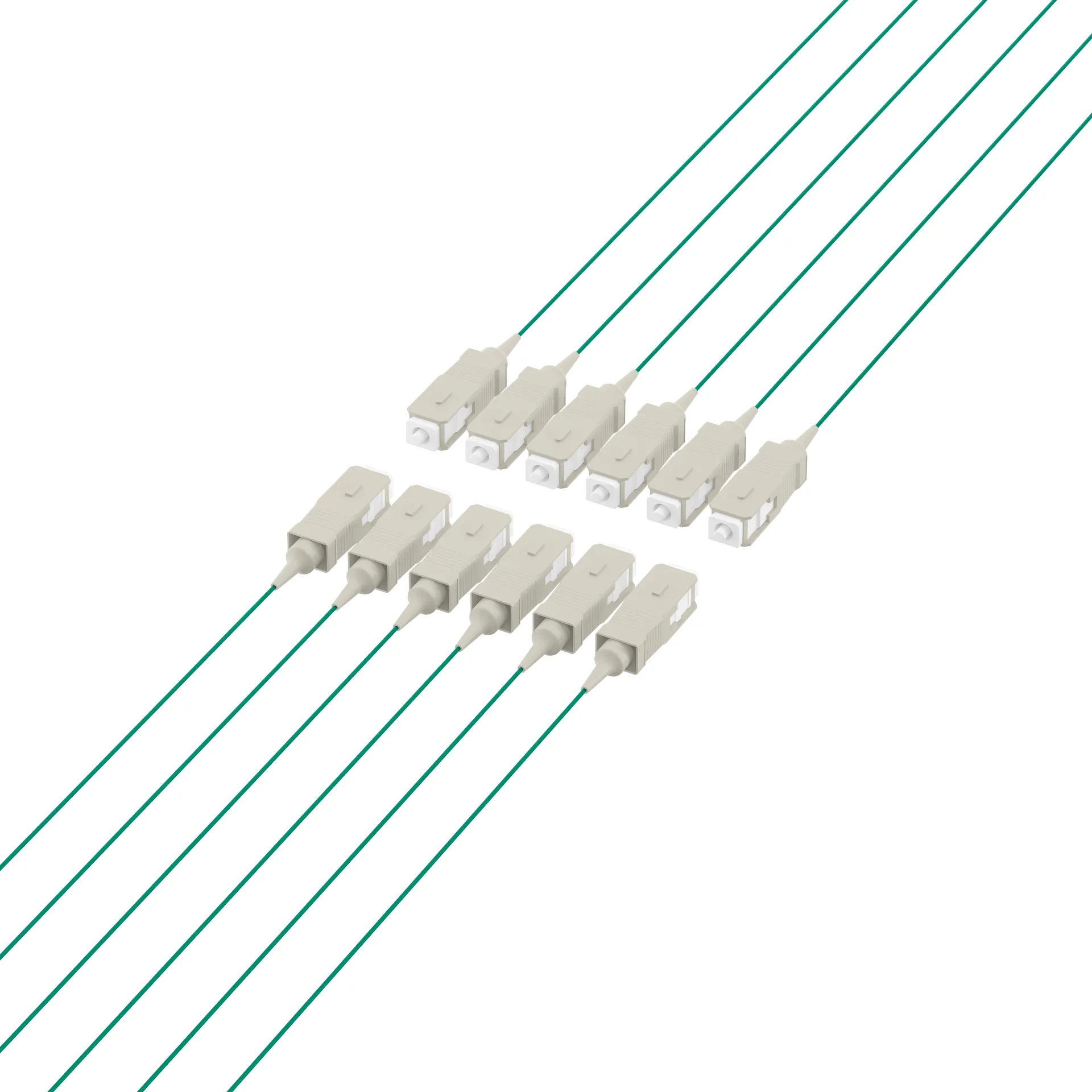 Faserpigtail SC OM2 Grün 2m - 1 Stück – Bild 3