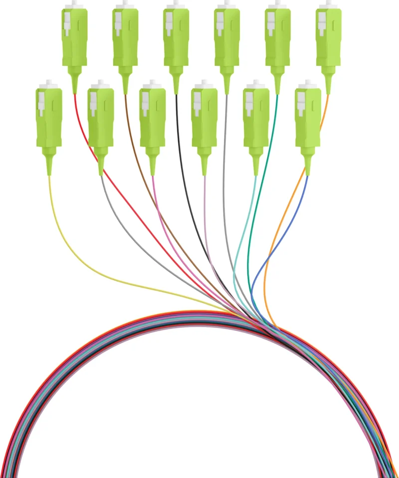 Faserpigtail SC OM5 farbiges Set 2m – 12 Stück