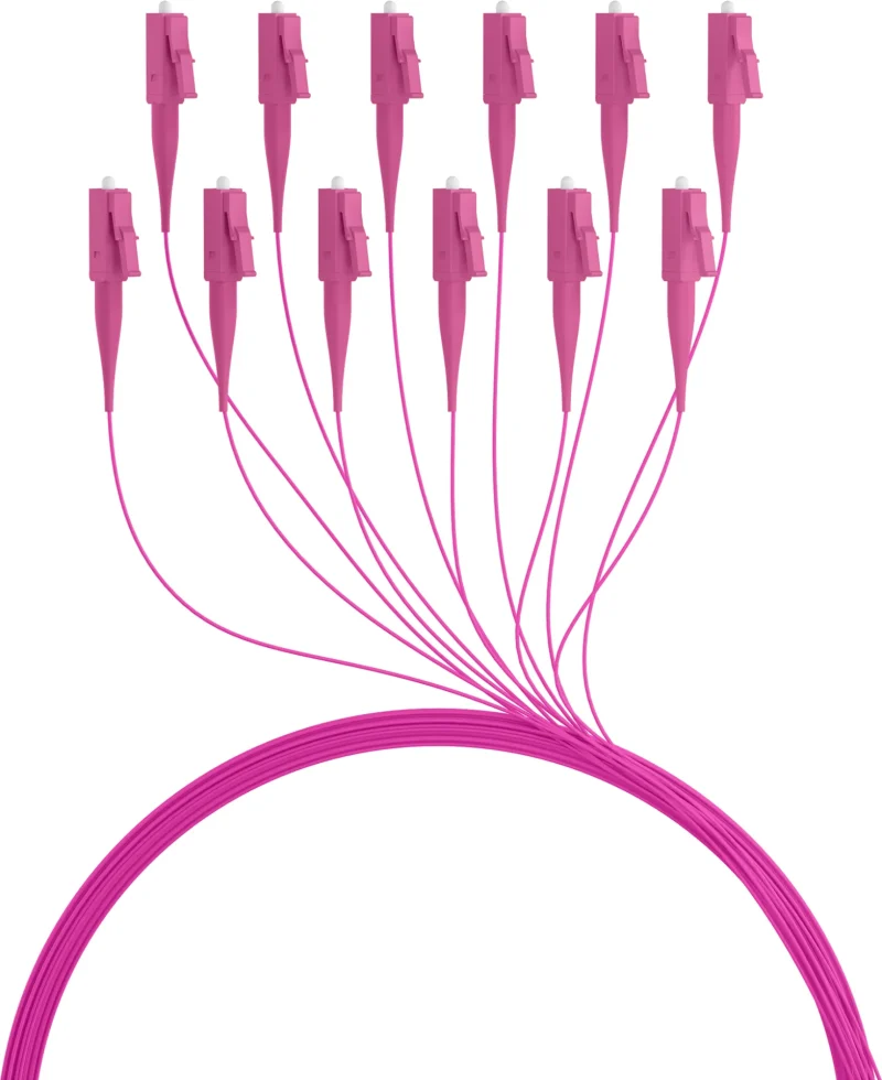Faserpigtail LC OM4 Erikaviolett 2m – 1 Stück