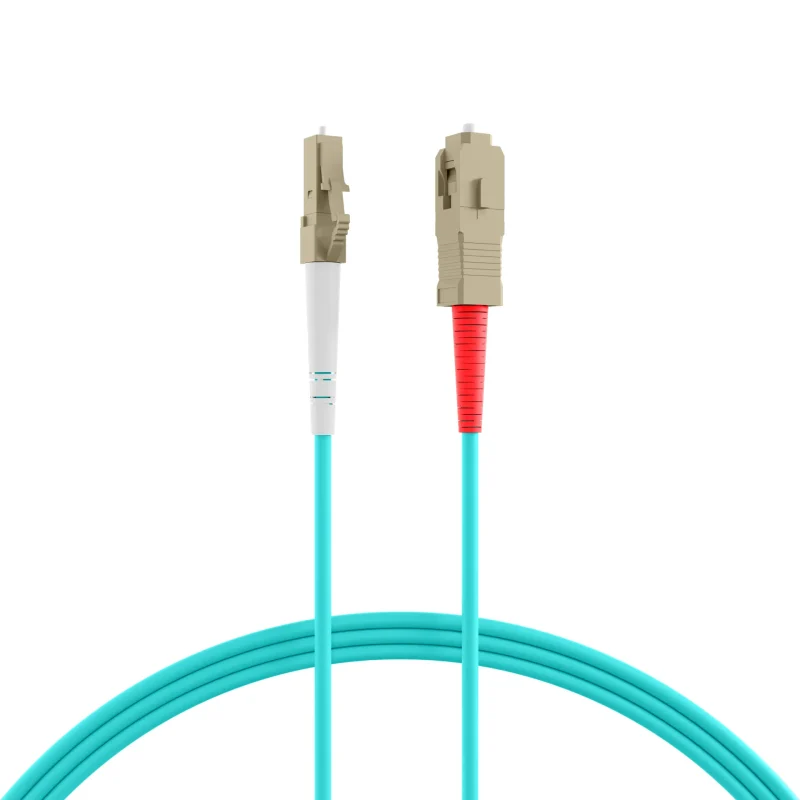 Simplex LWL Patchkabel LC-SC OM3 2m 2,0mm Aqua 50/125µm