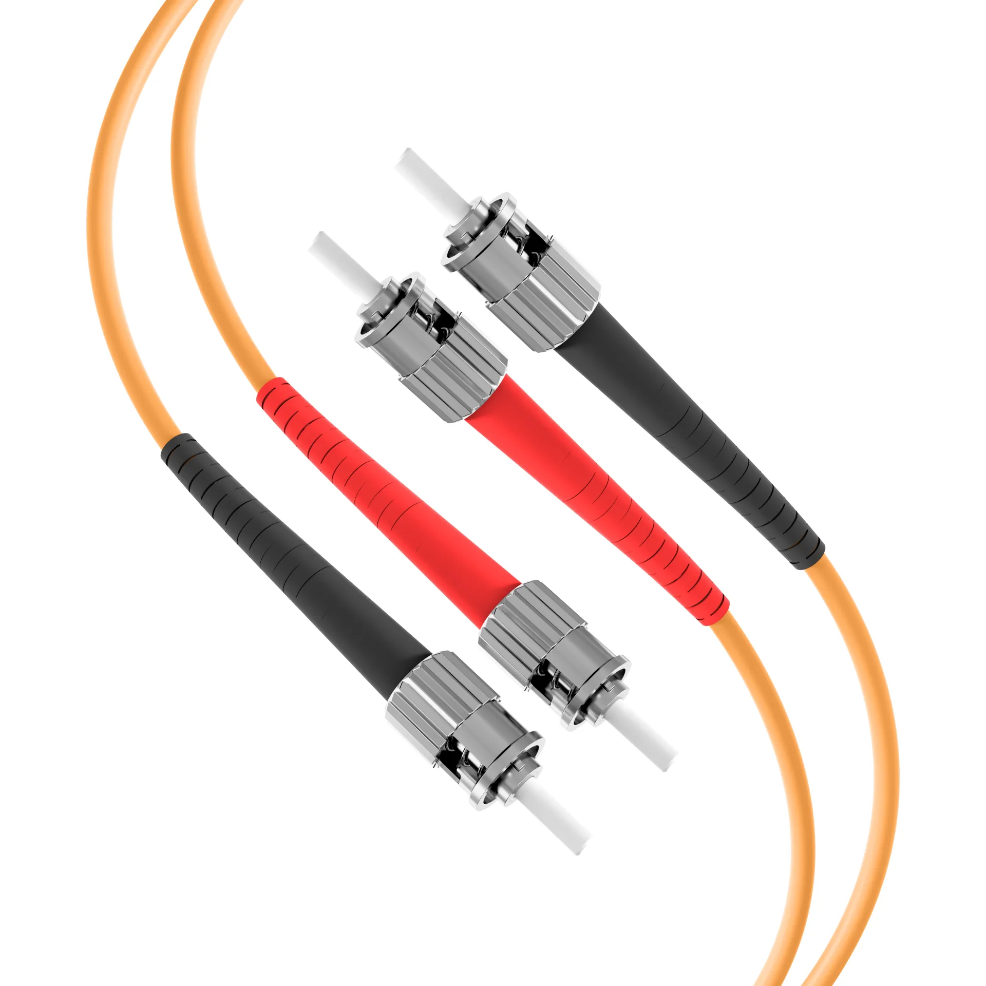 Duplex Patchkabel ST-ST OM1 1m LSZH 3mm orange – Bild 6