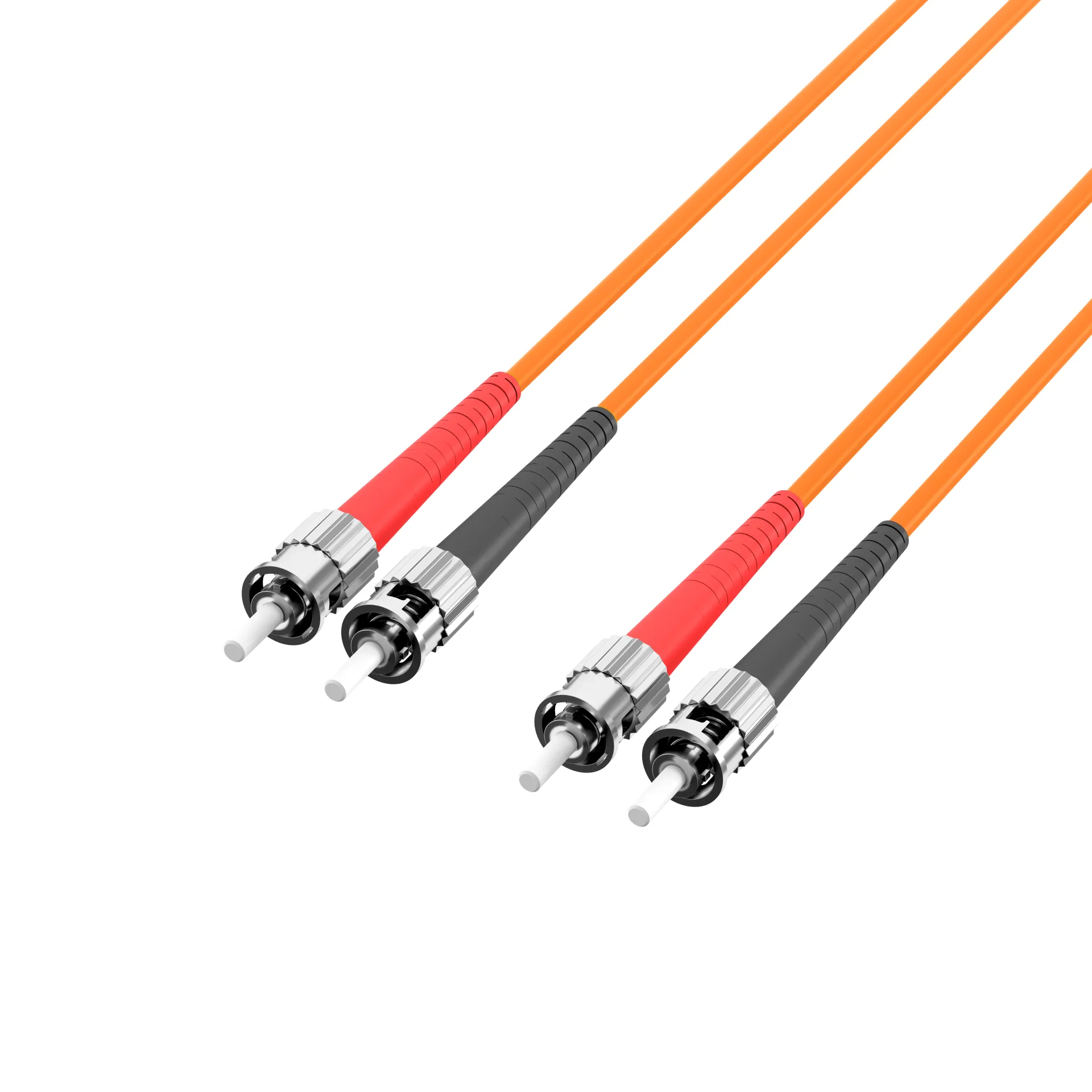 Duplex Patchkabel ST-ST OM1 1m LSZH 3mm orange – Bild 3