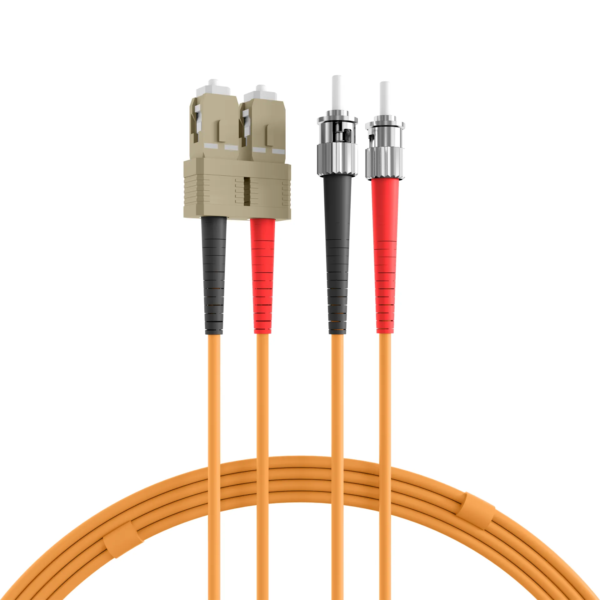 Duplex Patchkabel SC-ST OM2 1m LSZH 3mm orange – Bild 9