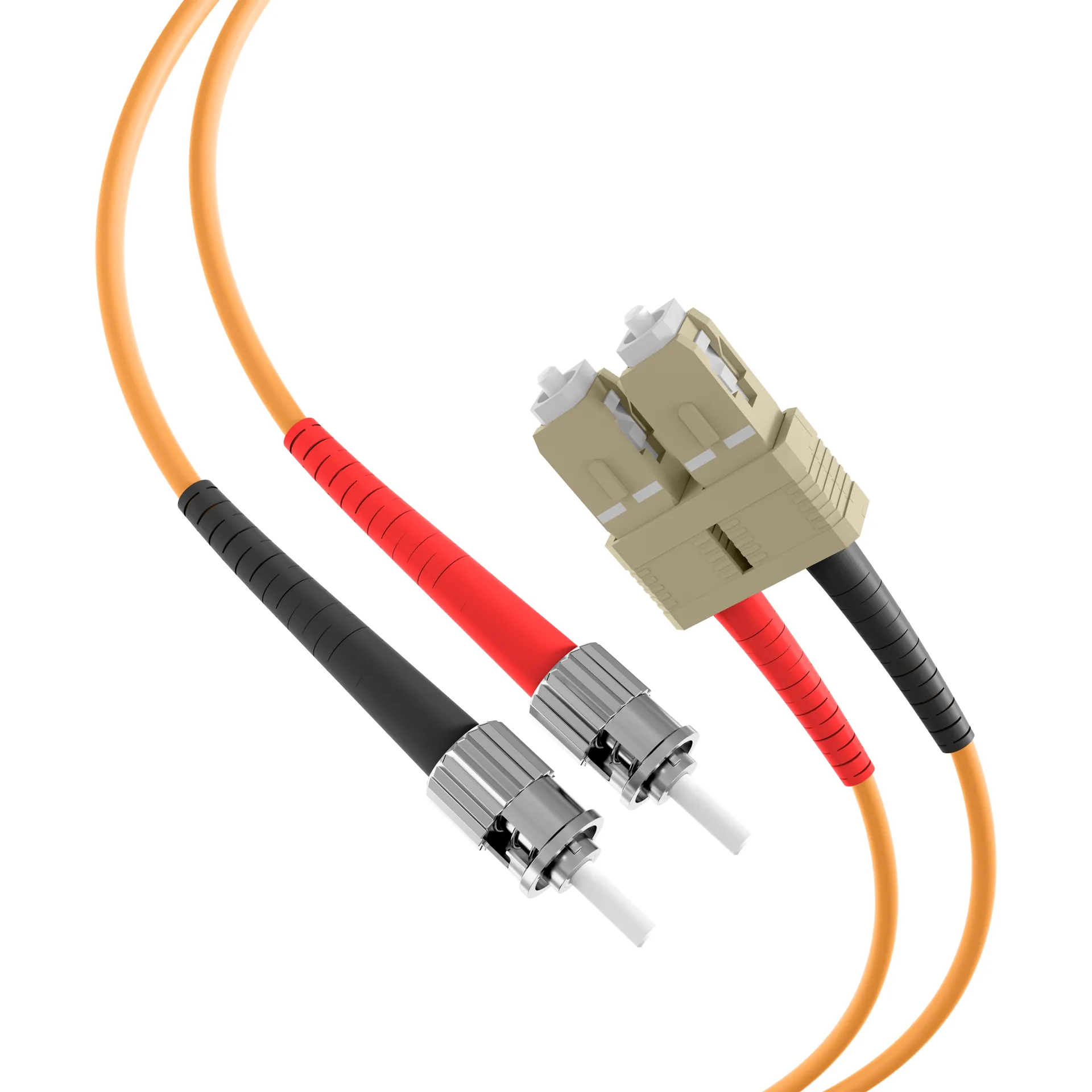 Duplex Patchkabel SC-ST OM2 25m LSZH 3mm orange – Bild 2