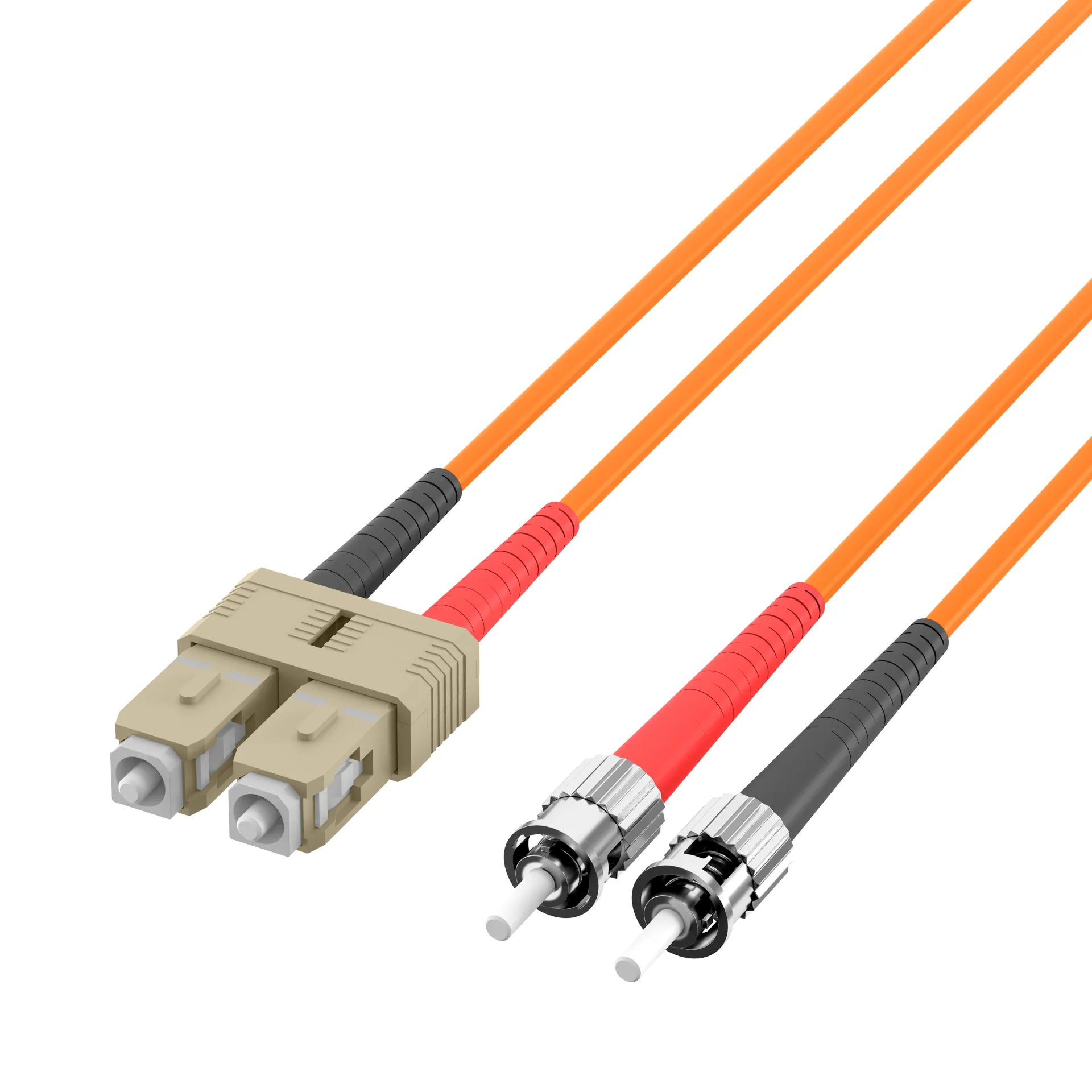 Duplex Patchkabel SC-ST OM2 25m LSZH 3mm orange – Bild 3