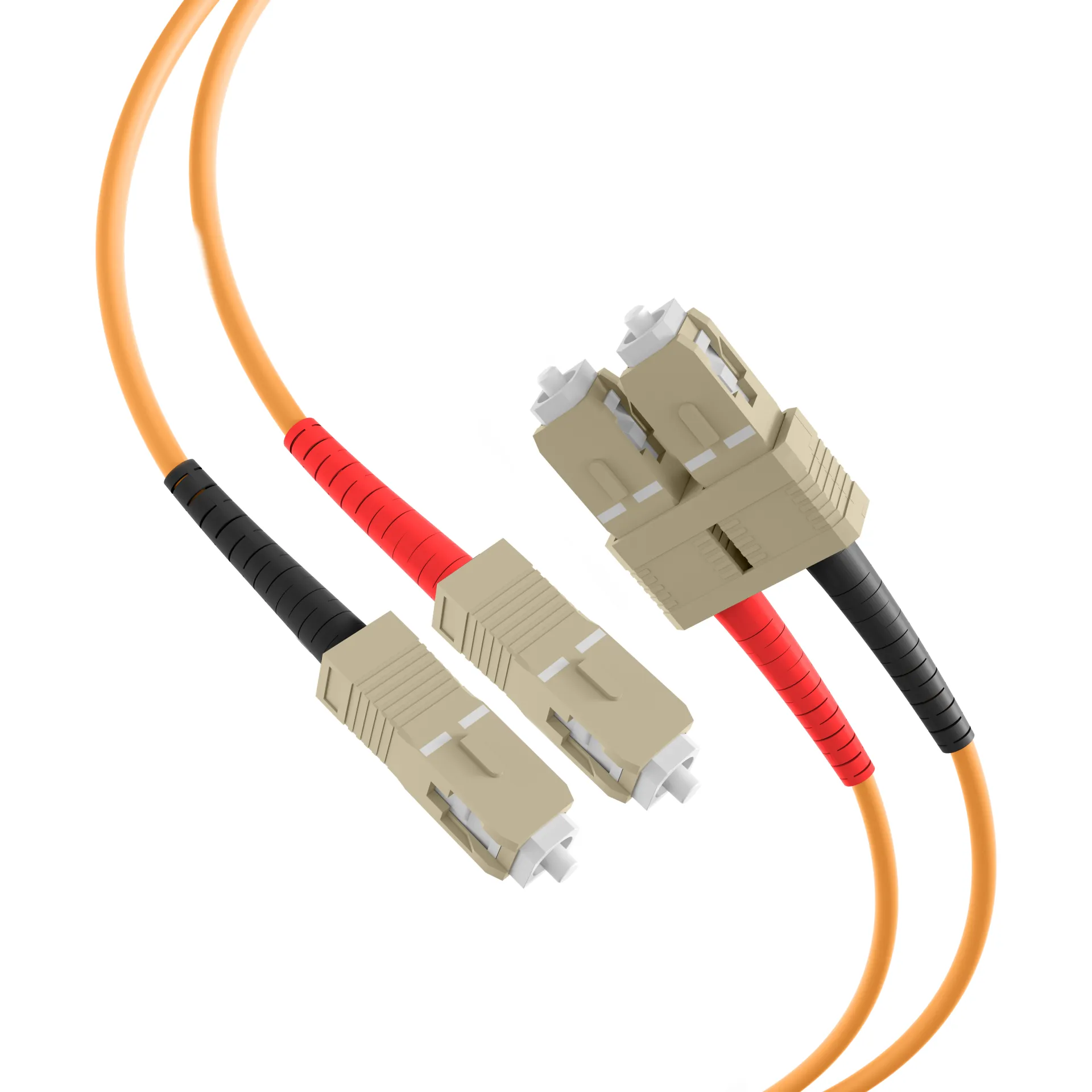Duplex Patchkabel SC-SC OM2 50m LSZH 3mm orange – Bild 2