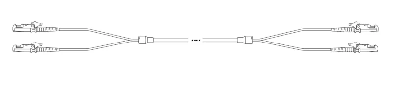 Breakout I-V(ZN) HH 2G 50/125µm E2000®-E2000® 1m