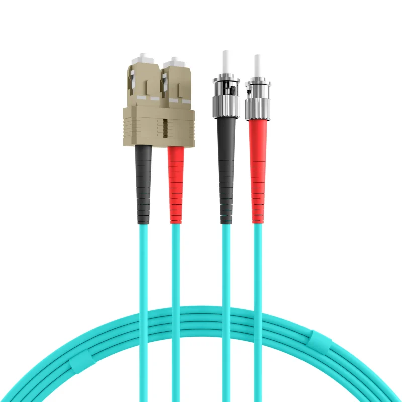 Duplex Patchkabel SC-ST OM3 35m LSZH 3mm aqua