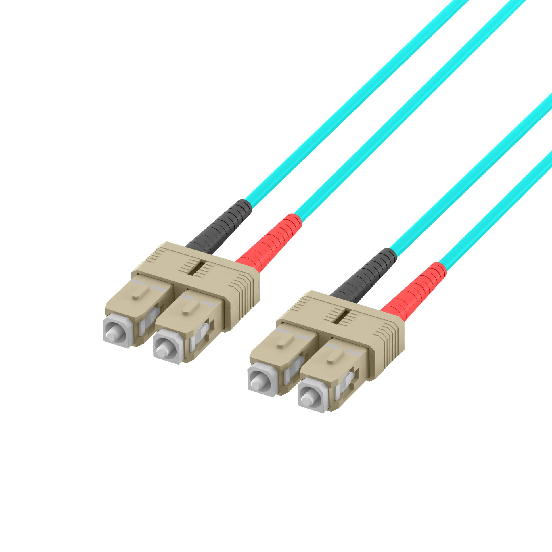 Duplex Patchkabel SC-SC OM3 25m LSZH 3mm aqua – Bild 3