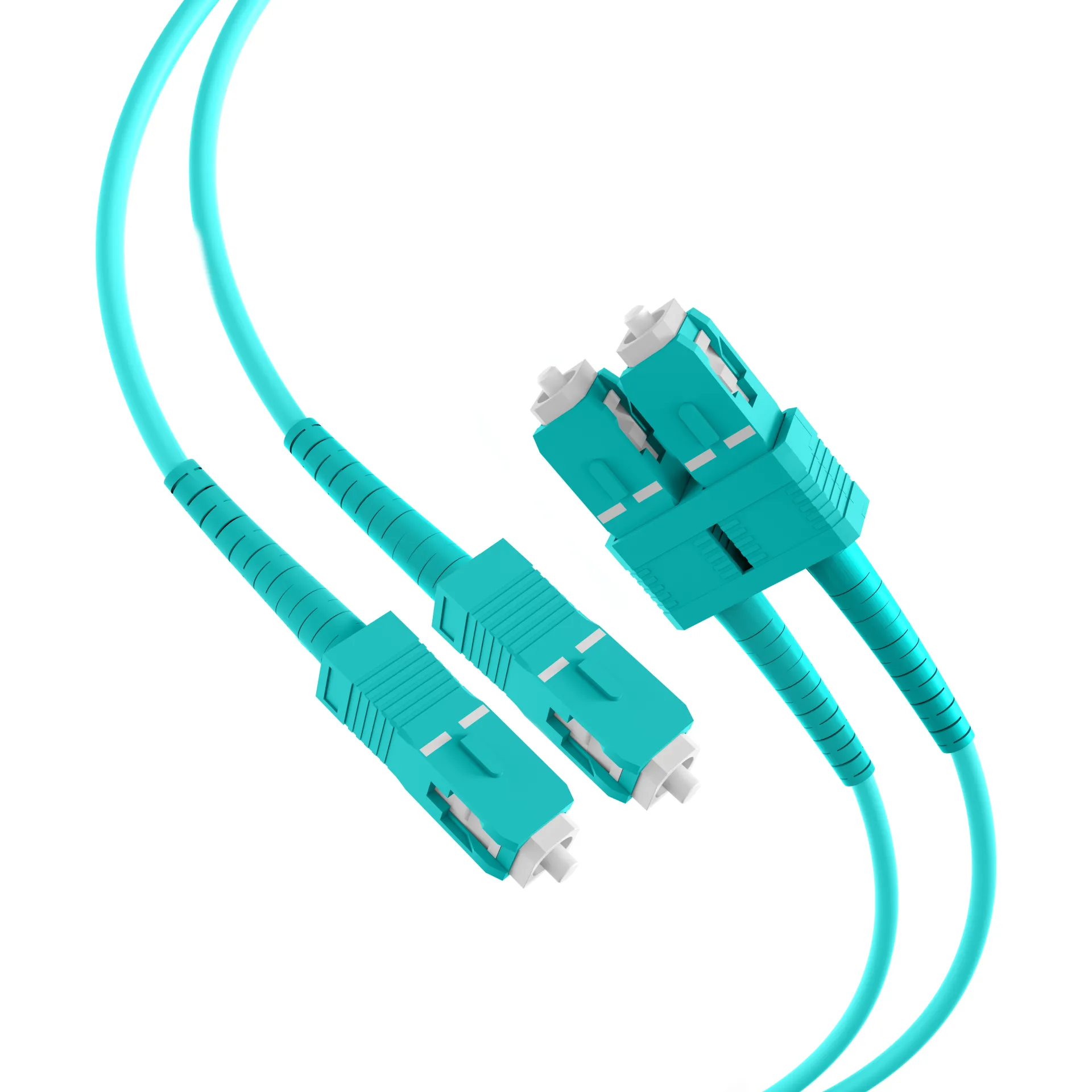 Duplex Patchkabel SC-SC OM3 5m LSZH 3mm aqua – Bild 6