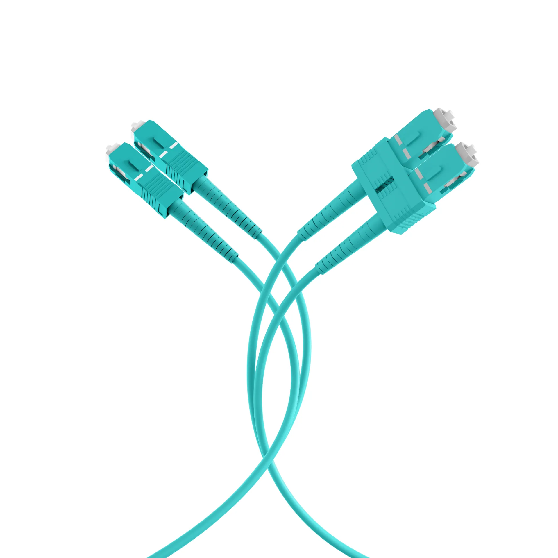Duplex Patchkabel SC-SC OM3 5m LSZH 3mm aqua – Bild 8
