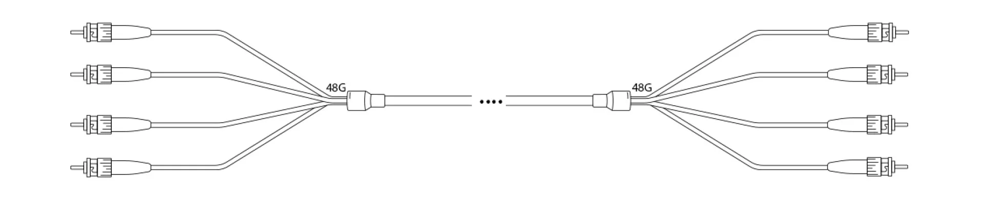U-DQ(ZN) BH OM2 50/125µm ST/ST 48G 1,0m – Bild 5