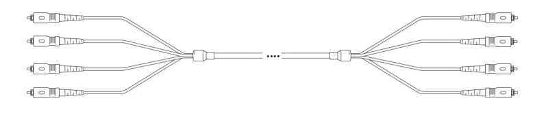 U-DQ(ZN)BH OM5 50/125µm SC – SC 4G, 1,0m