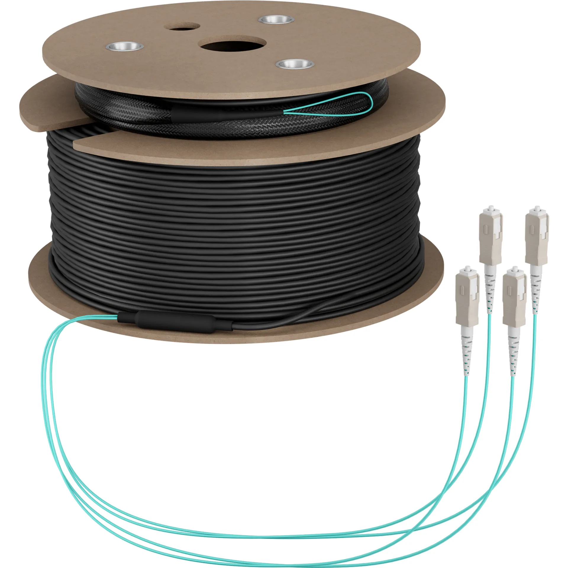 Trunkkabel U-DQ(ZN)BH OM3 4G (1x4) SC-SC 140m Dca LSZH