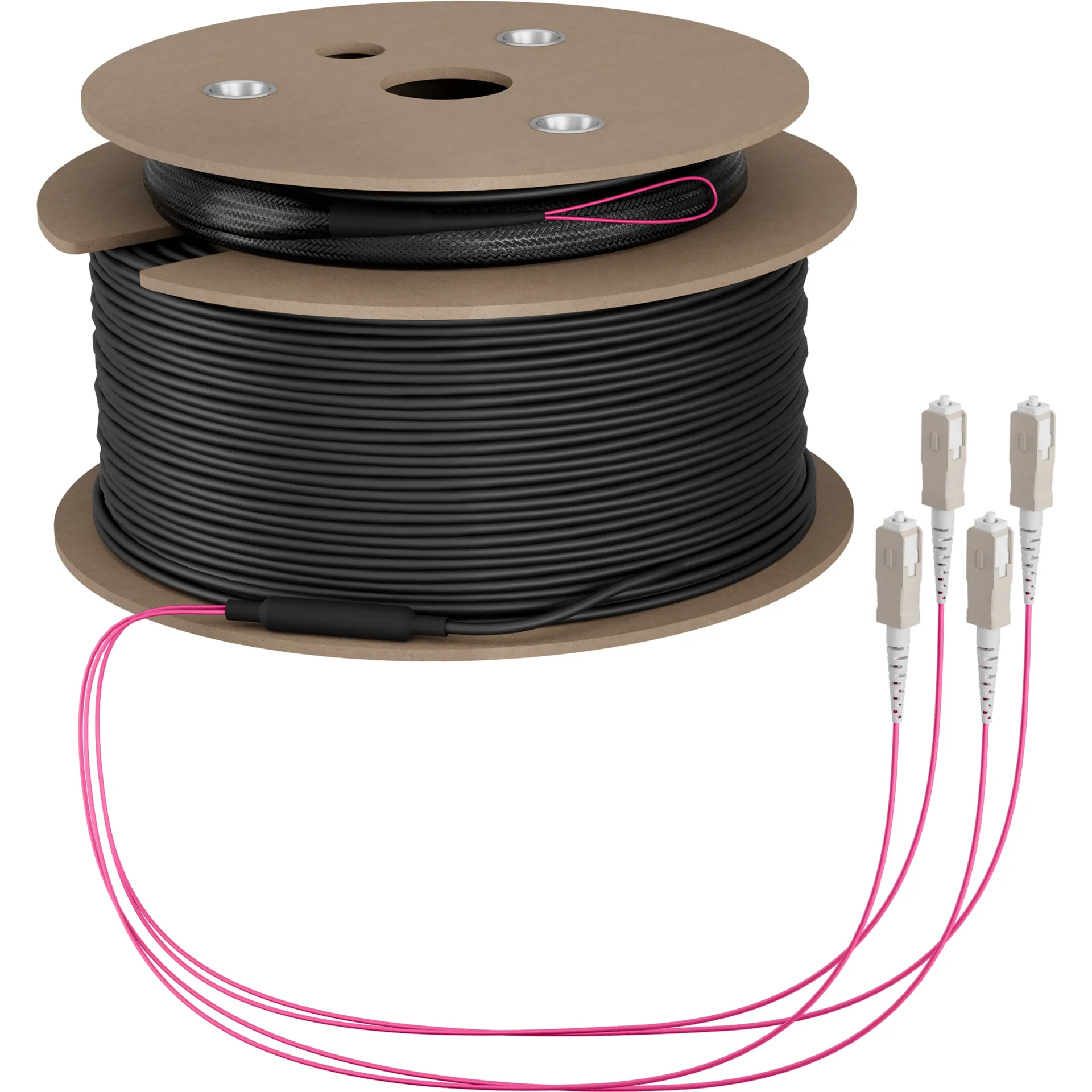 Trunkkabel U-DQ(ZN)BH OM4 4G (1x4) SC-SC 90m Dca LSZH