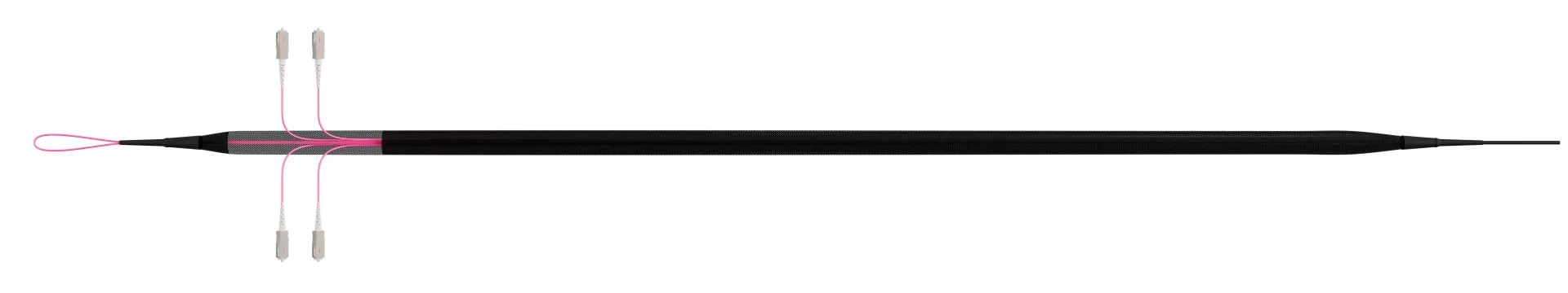 Trunkkabel U-DQ(ZN)BH OM4 4G (1x4) SC-SC 90m Dca LSZH – Bild 5